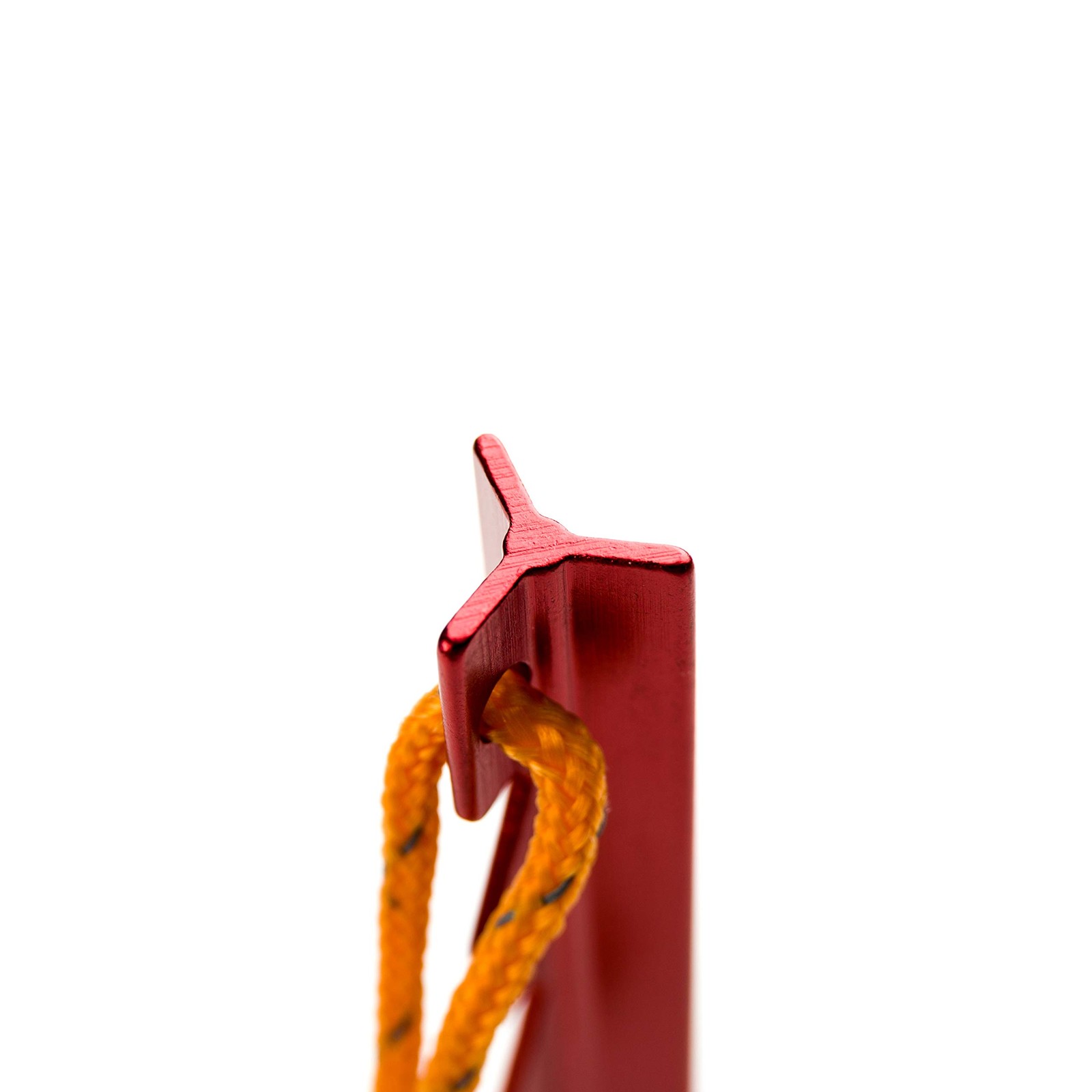 Aluminum Alloy Tent Stakes Pegs, 12-Pack Ground Pegs with Red