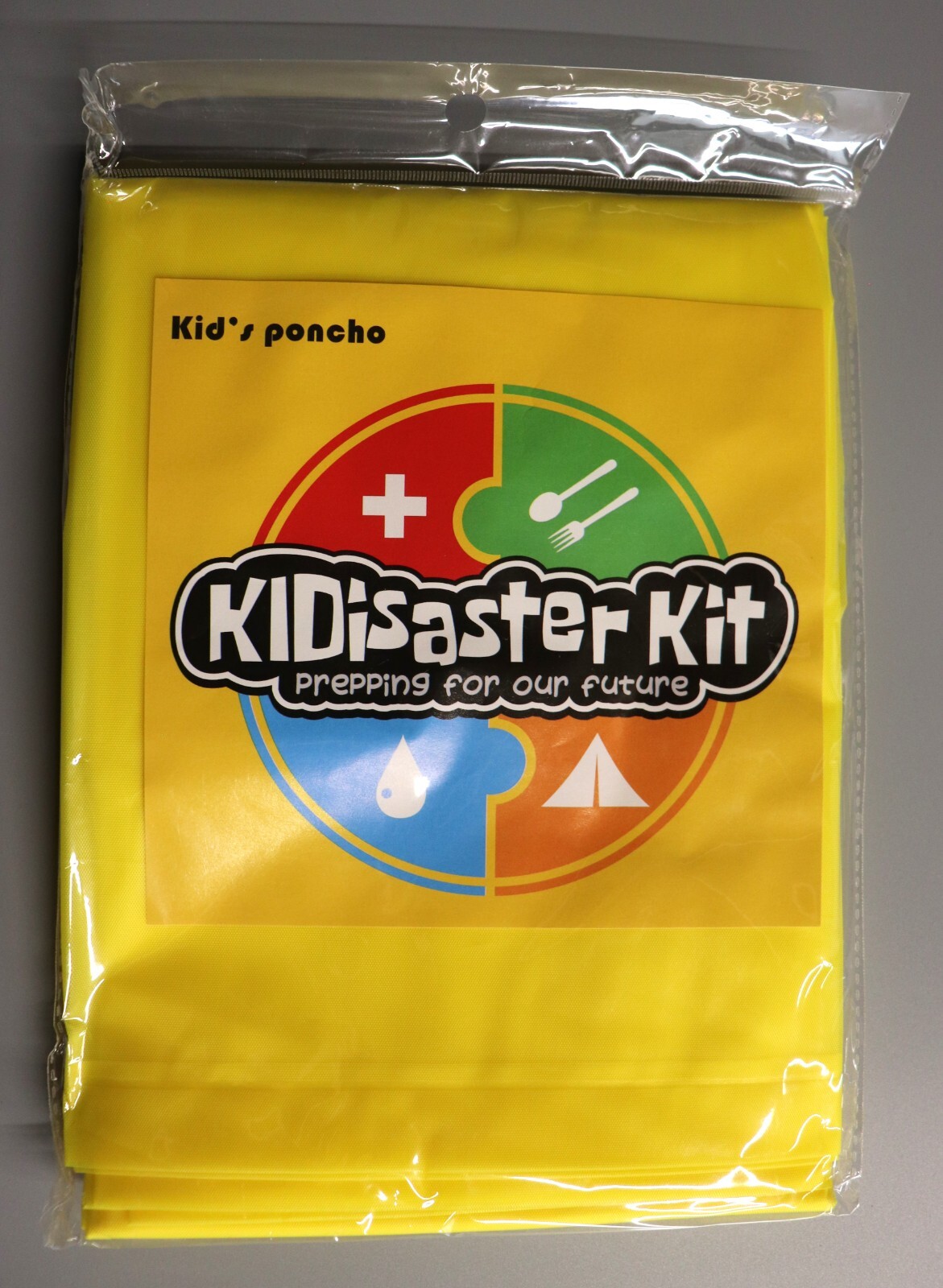Emergency Children’s Kids Rain Poncho Survival Raincoat, 1-50 units