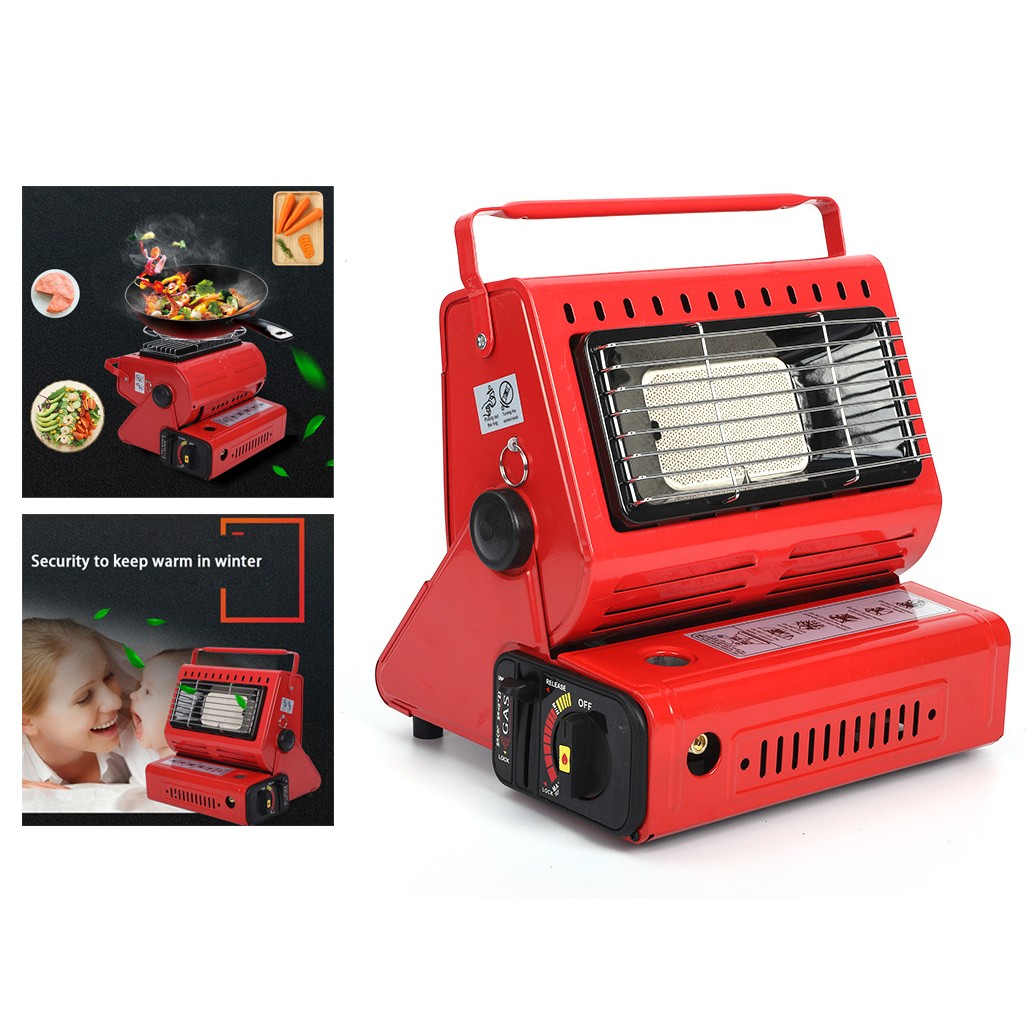 Butane Gas Heater Portable Camping Heater Outdoor Survival Tool Stainless Steel