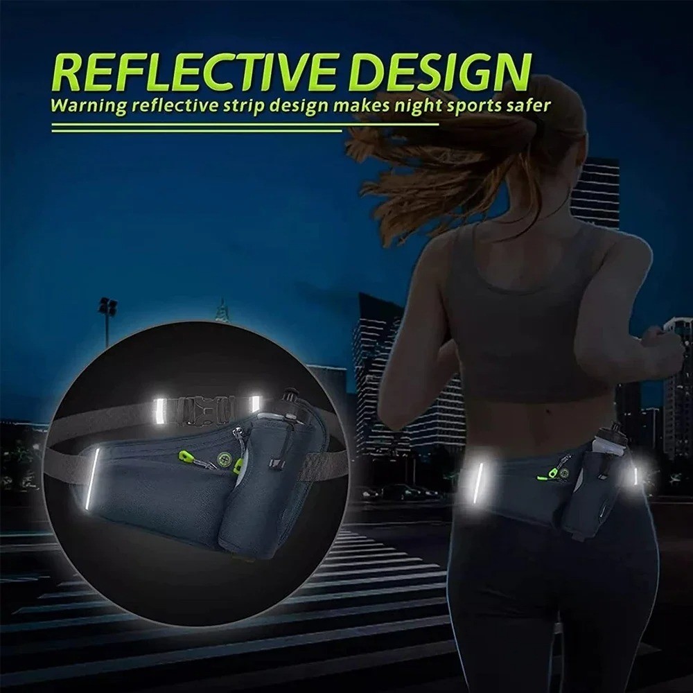 Running Waist Bag with Water Bottle Holder