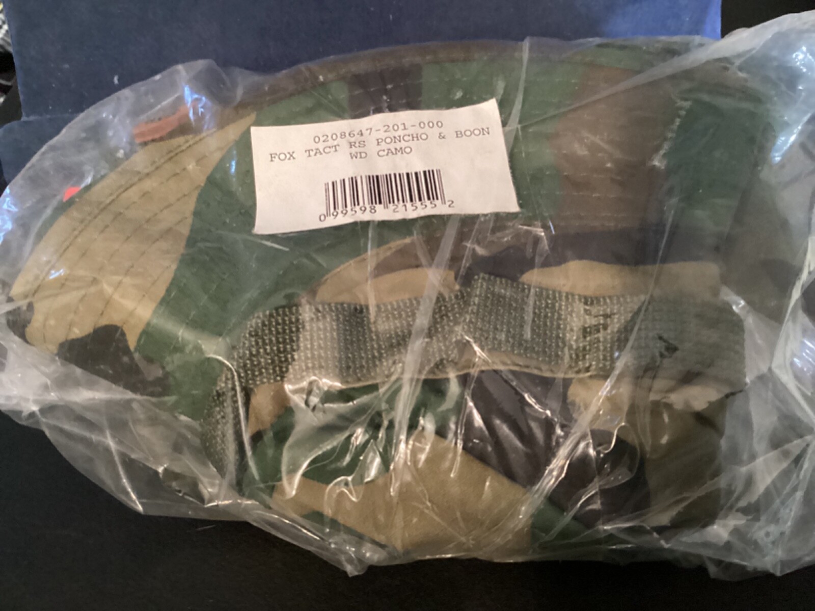 Fox Tact RS Ponco & Boon WD Camo Rain Gear Suit w/extra snap on hood