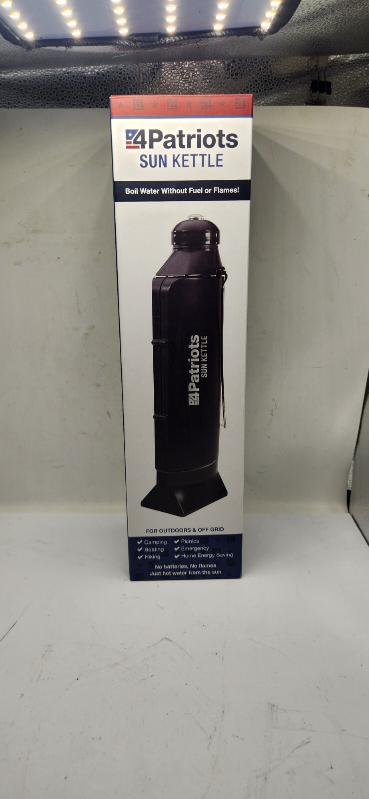 New 4Patriots Sun Kettle Rocket Solar Thermos Cooker Water Heater 4 Survival
