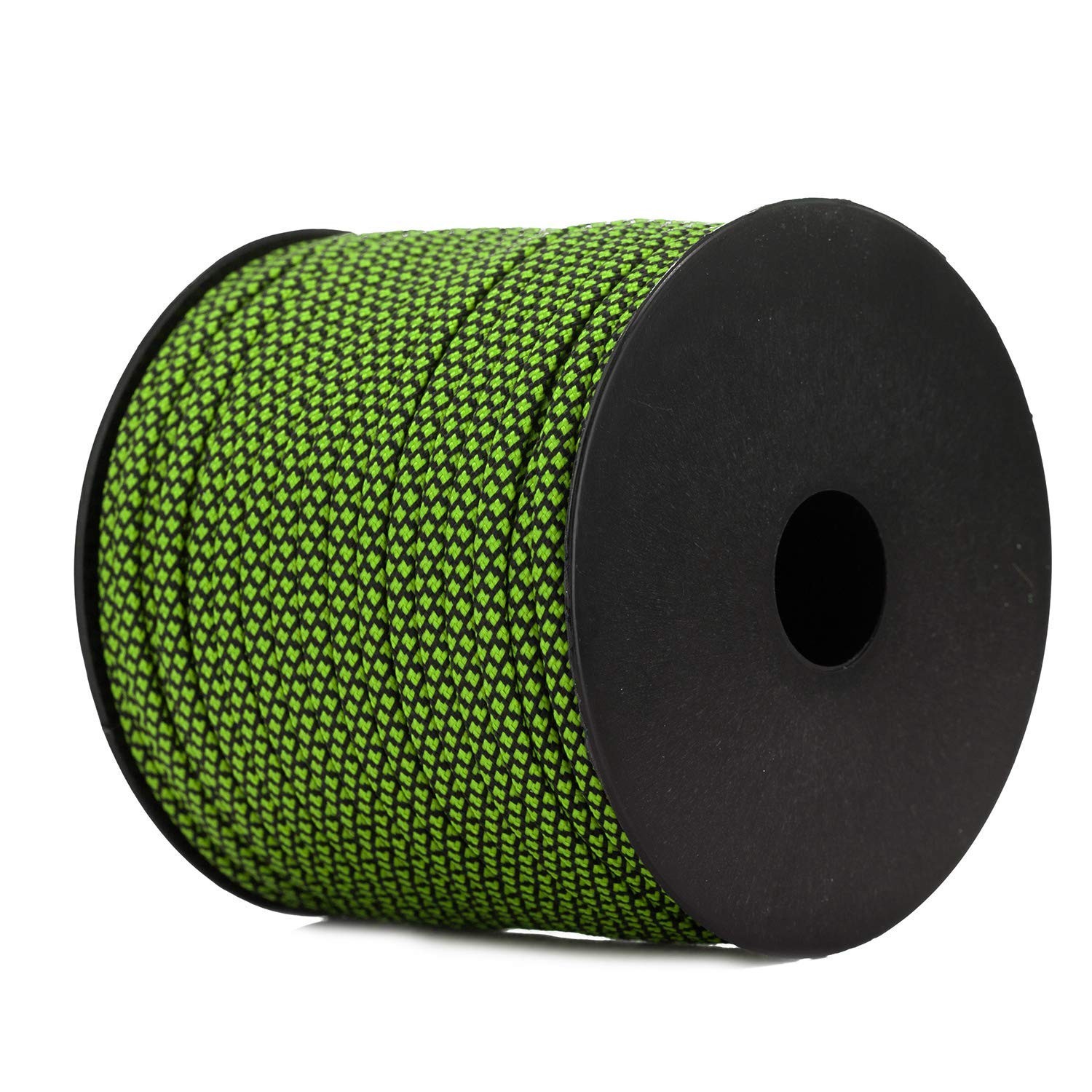 7 Strand Core 550lb Paracord Parachute Cord Lanyard Mil Spec Green & Black
