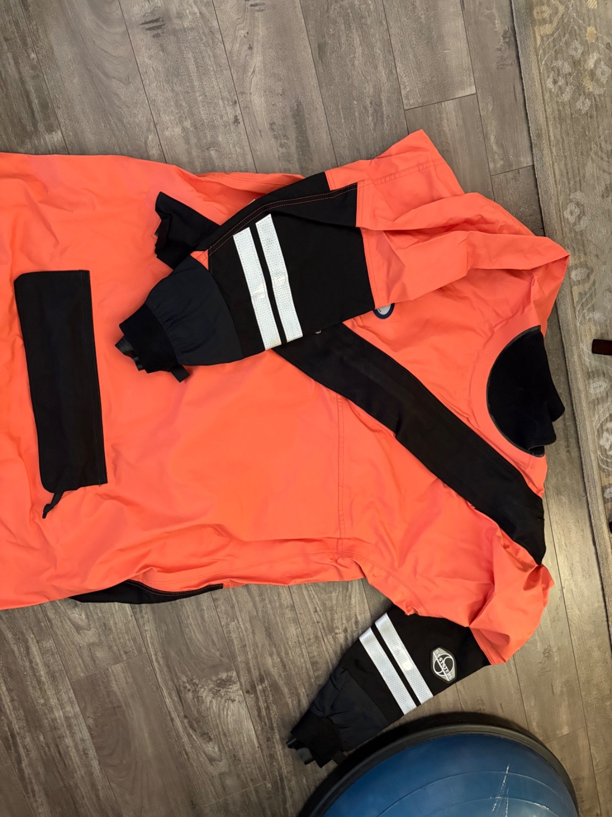 Water rescue equipment. O.S Systems orange and black XL rescue suit