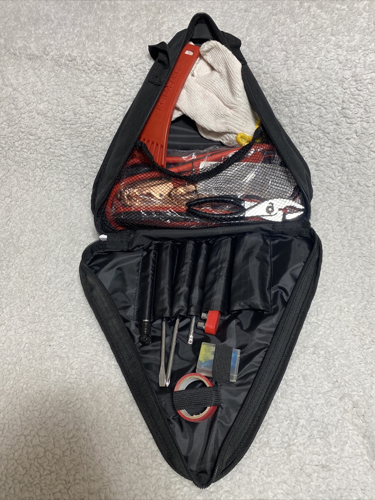 Roadside Deluxe Car Emergency Kit – Jumper Cables, Tools And Accessories￼ – NWEC