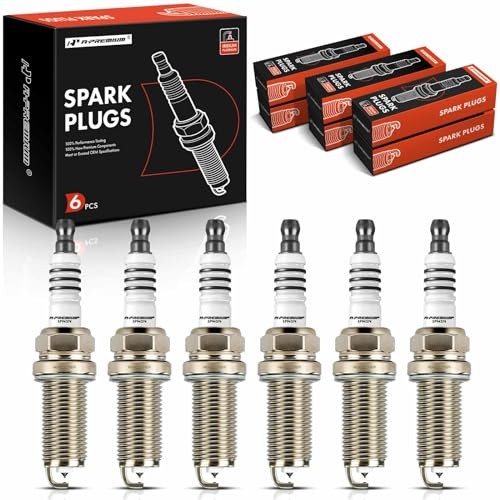Iridium Platinum Spark Plugs Compatible with Ford F-150, Explorer, Pack of 6