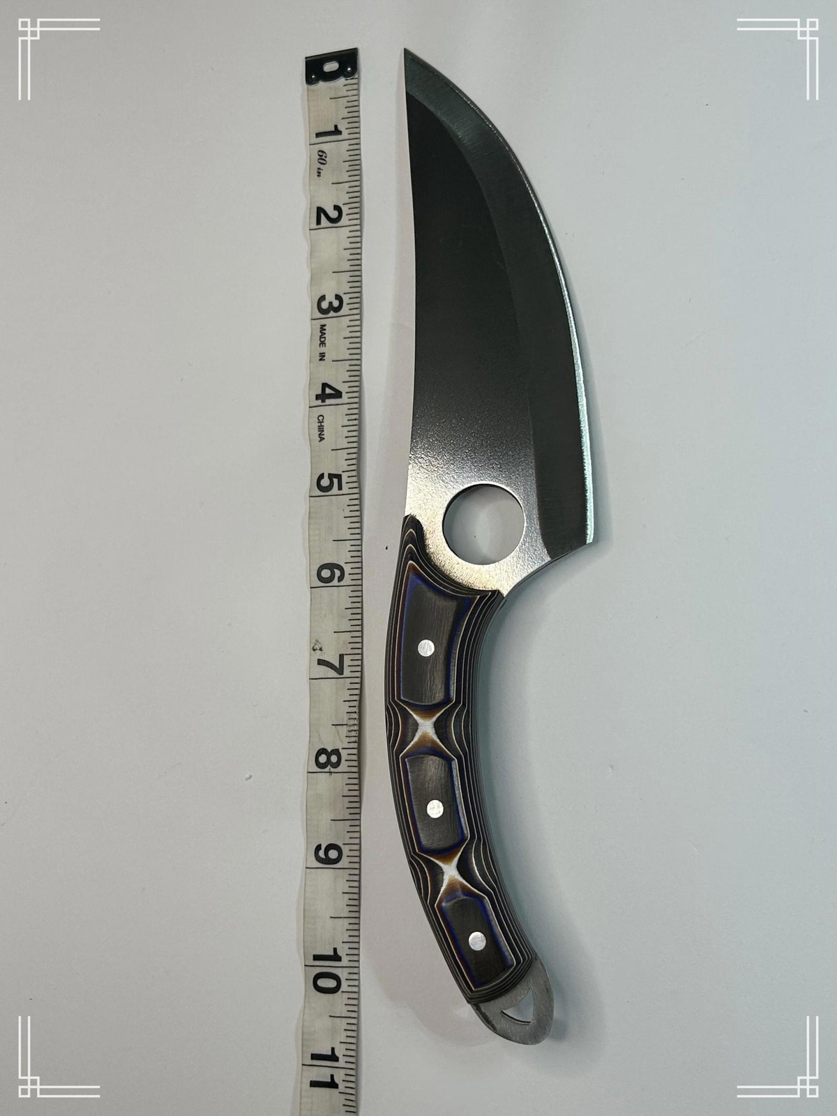 Premium Handmade Knife with 4116 Steel Blade and Werzalit Handle for Outdoor
