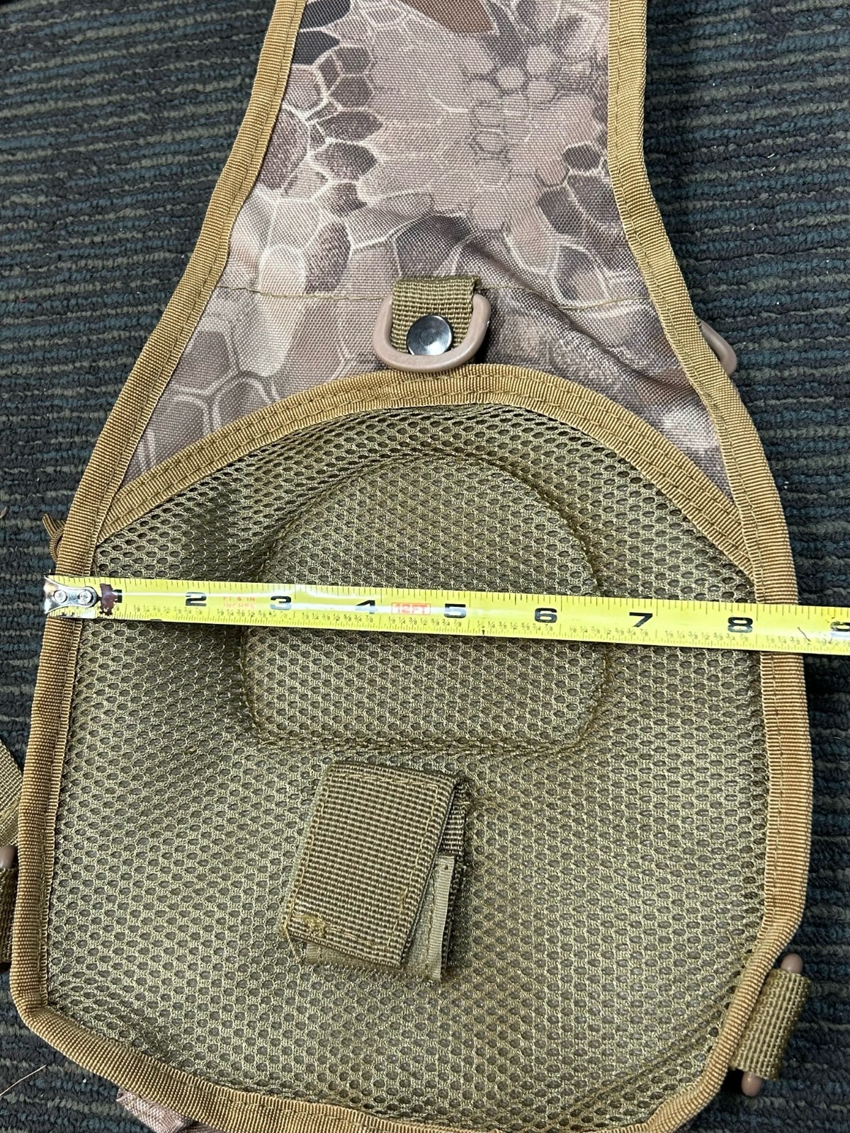 Shoulder Sling Bag Military Style Outdoor Compact Tan Python