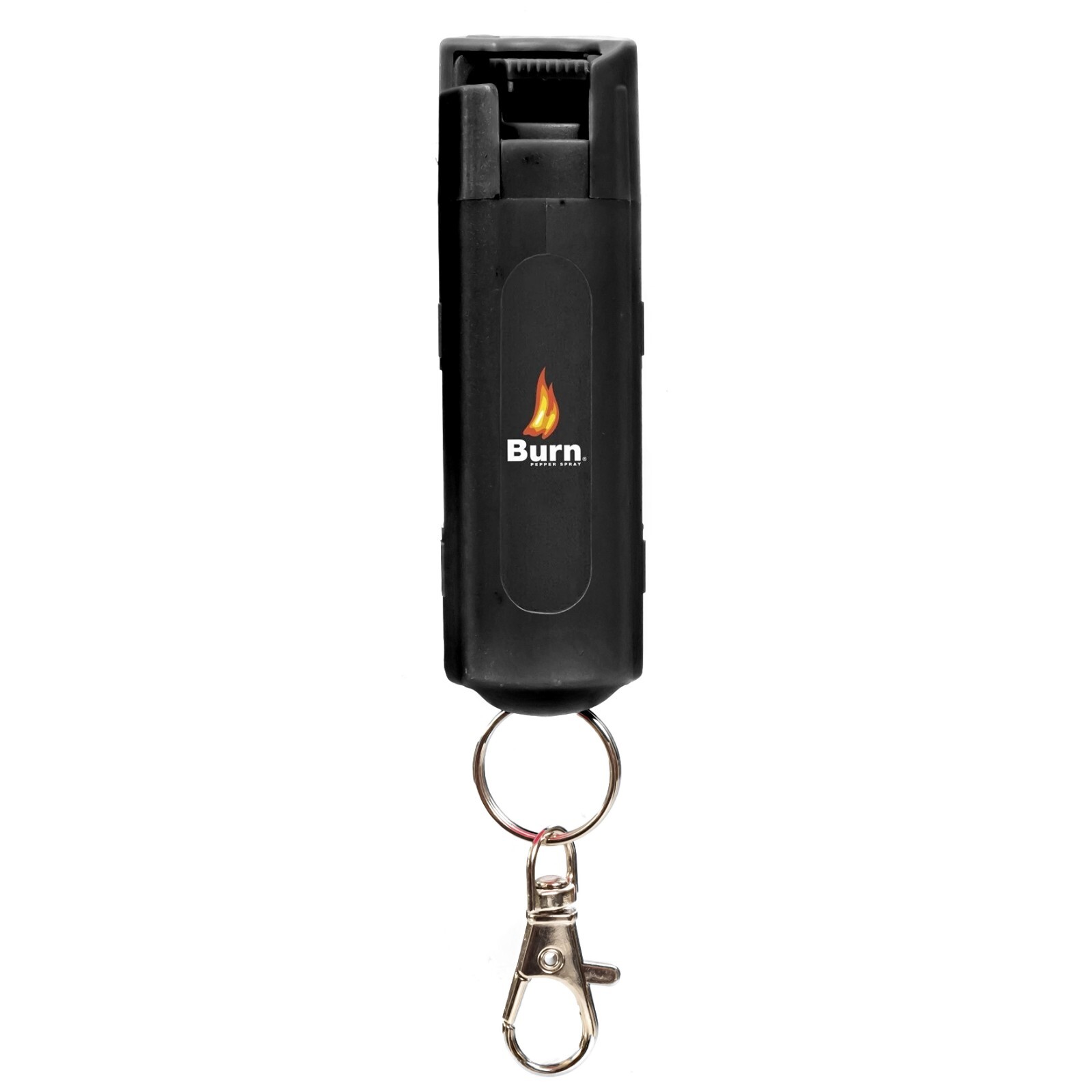 2 Pack Burn Pepper Spray 1/2oz Black Self Defense Security Keychain Twist Top