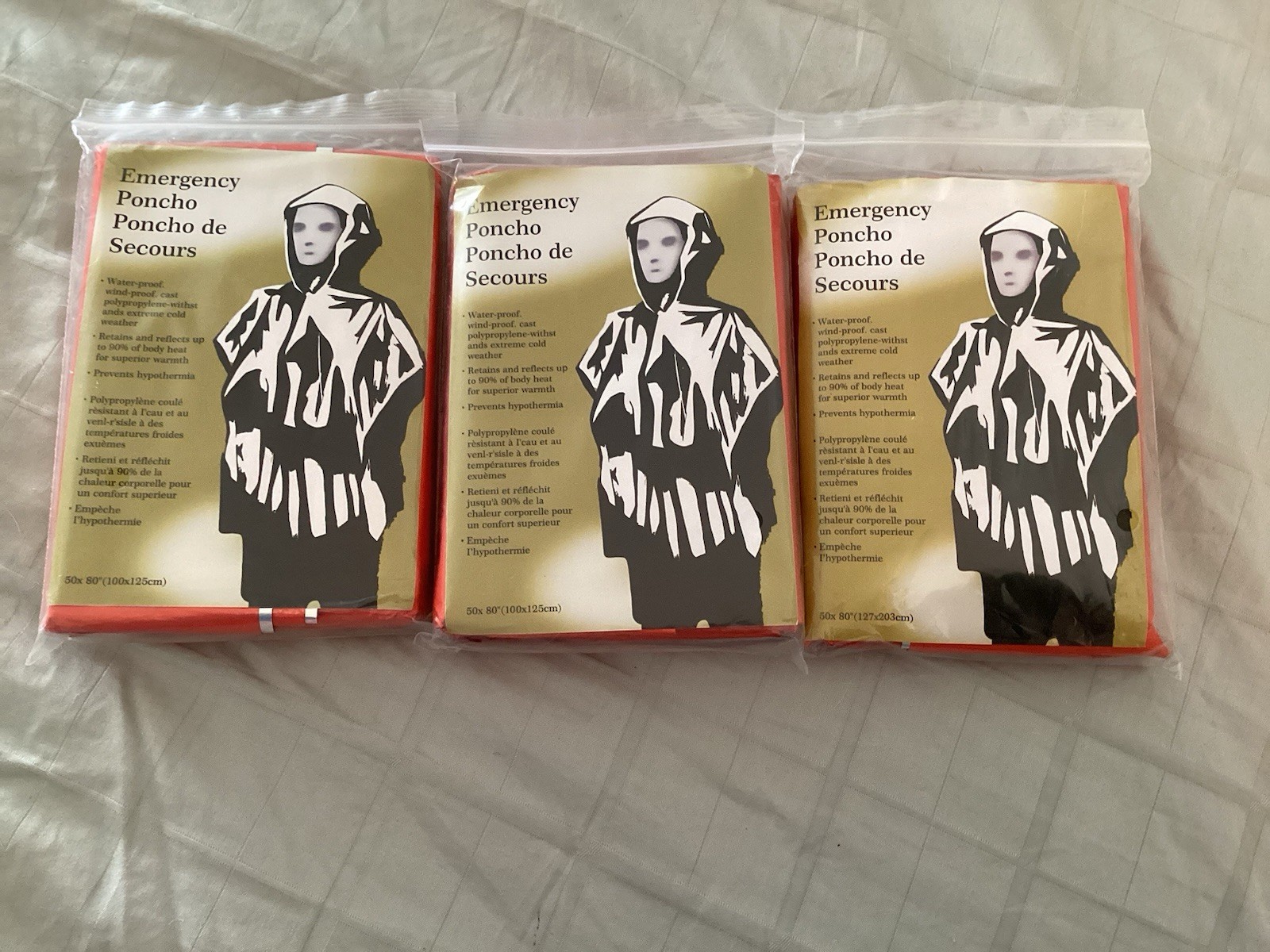 Emergency Ponchos Waterproof, Windproof, Withstands Extreme Cold Weather