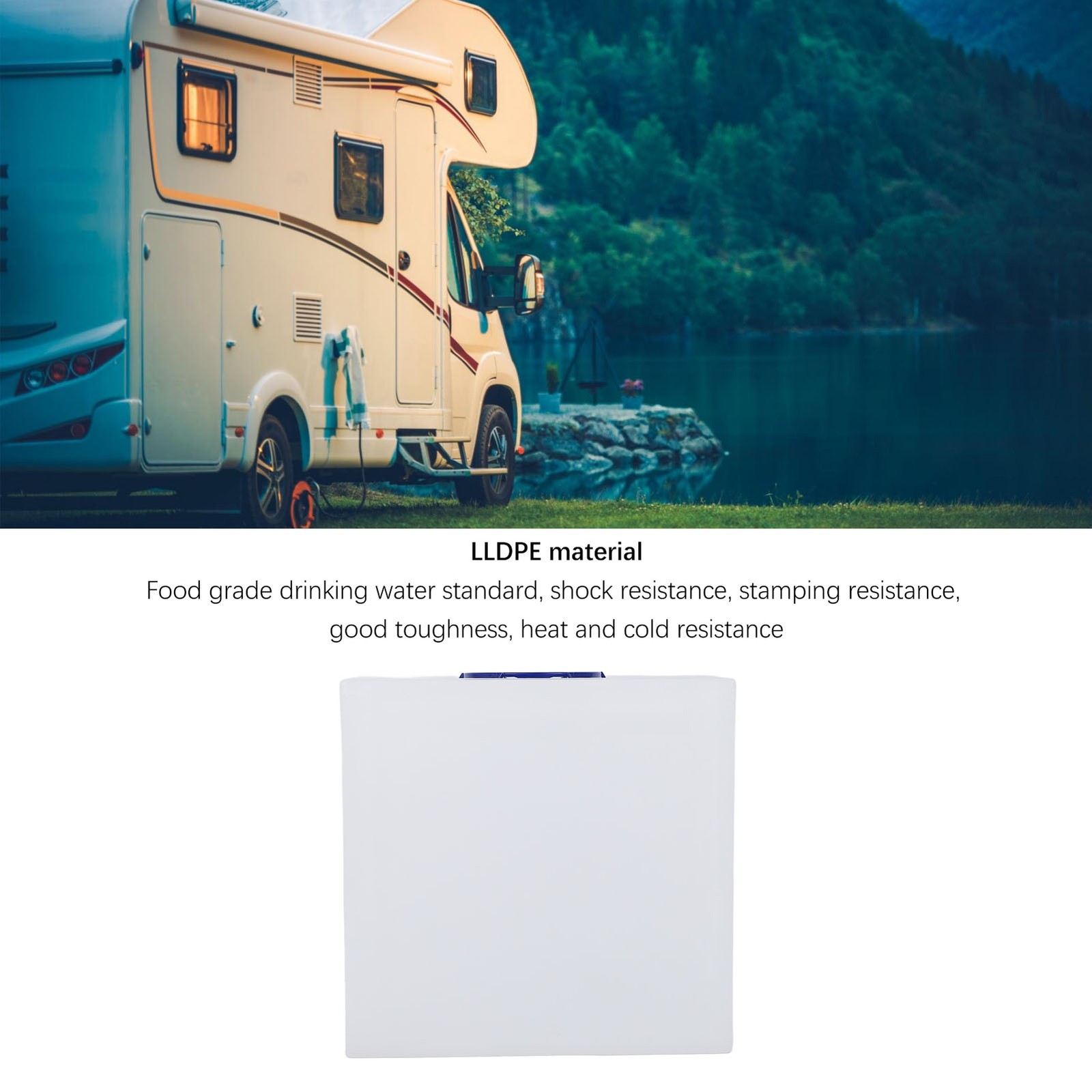 8 Gallon RV Water Holding Tank Durable Leak Proof Water Storage For C WHYT