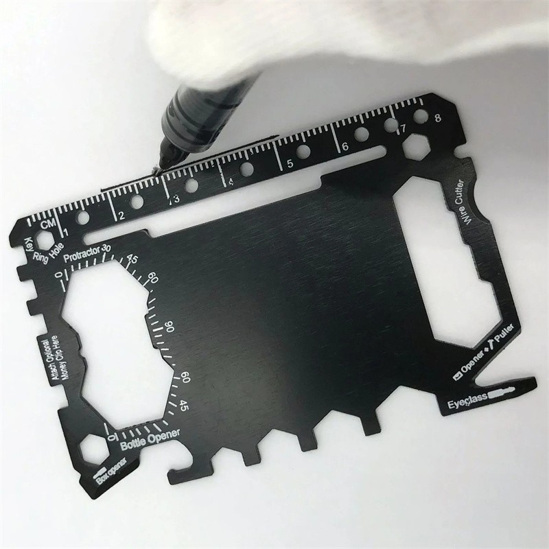 Multipurpose Tool 46 in 1 Credit Card Size Outdoor Camping Survival Accessories