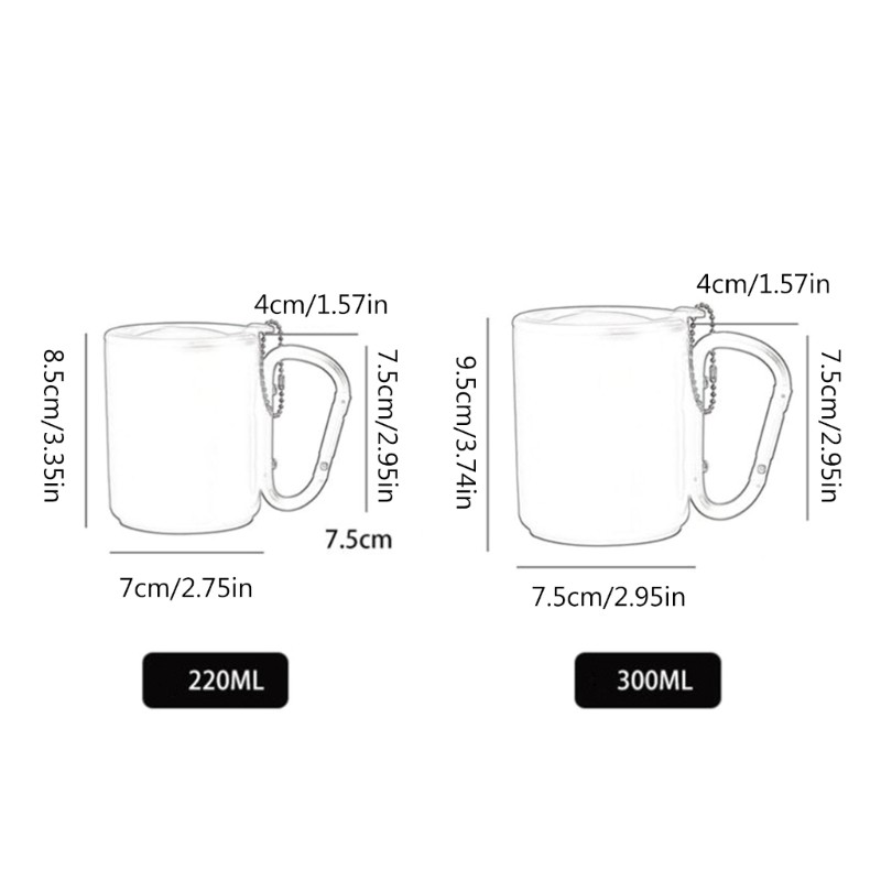 Carabiner Hook Handle Mug with Lid Outdoor Travel Coffee Mug Camping Hiking Cup