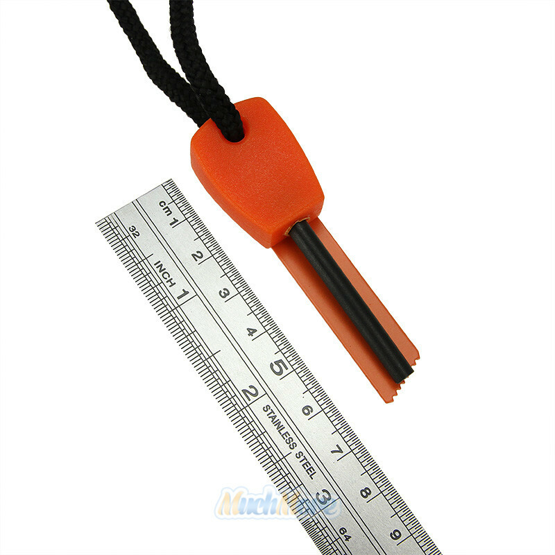 20x Fire Starter Flint Steel Striker Survival Kit Ferro Rod Camping Outdoor Tool