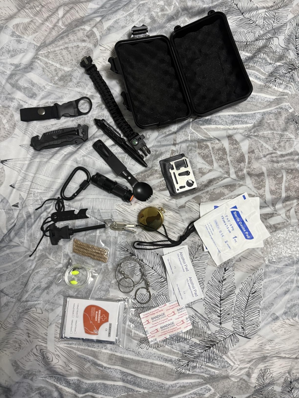 35 in 1 Emergency Survival Kit: Life-Saving Tools for Adventurers and Travelers