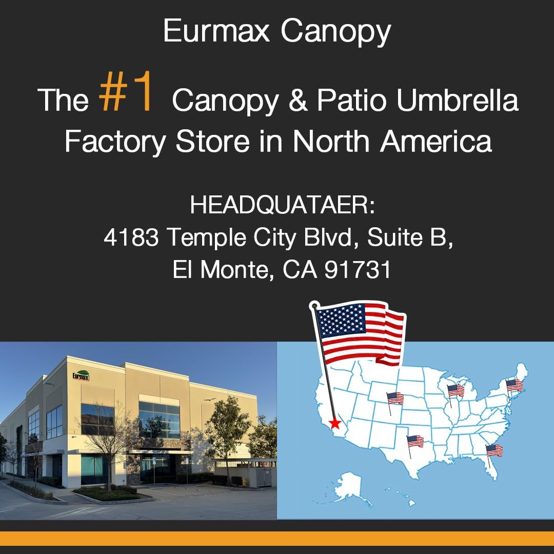 Eurmax USA Galvanized Non-Rust Camping Family Tent Pop Up Stakes orange