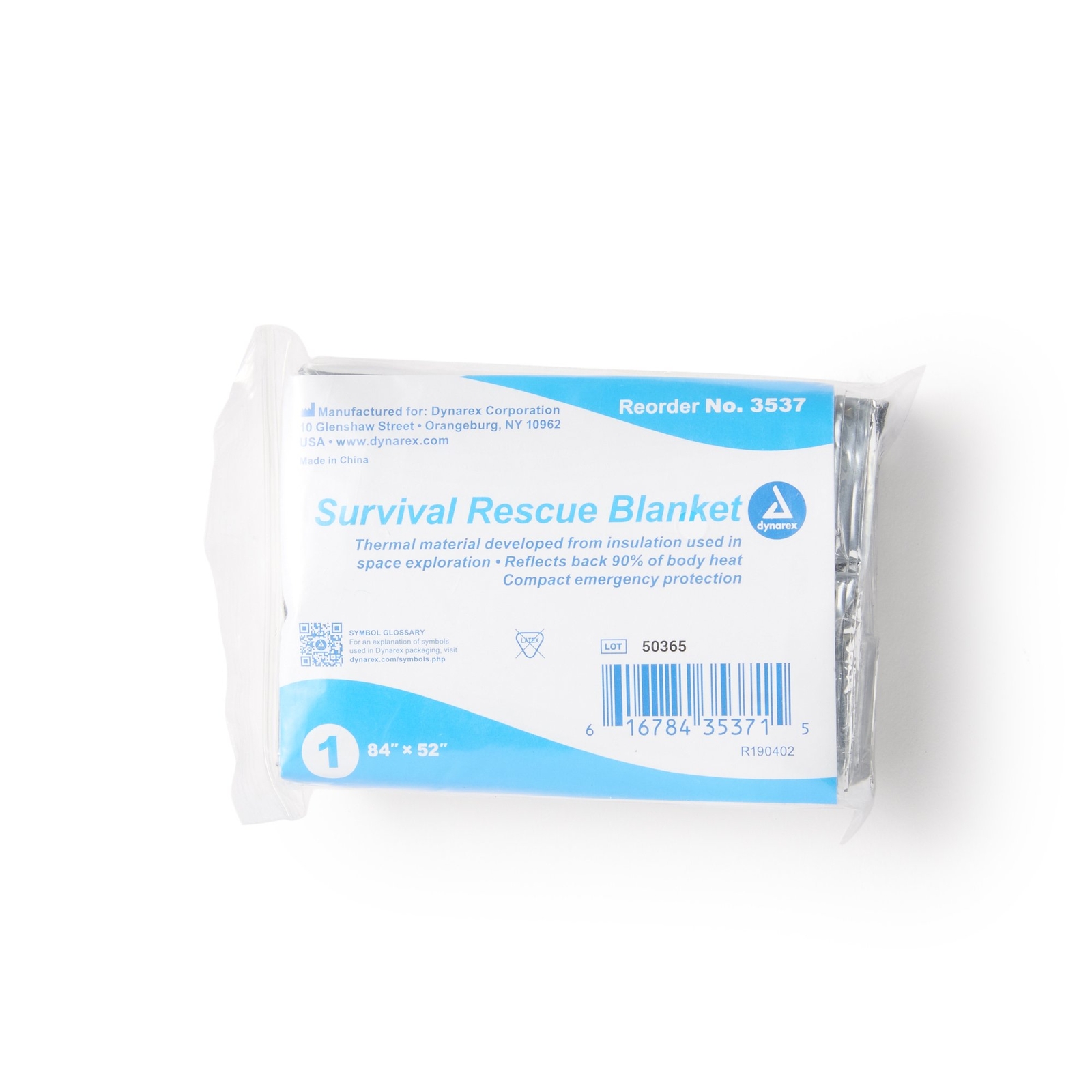 120 Dynarex Emergency Survival Rescue Space Thermal Mylar Blanket 84″X52″ 3537