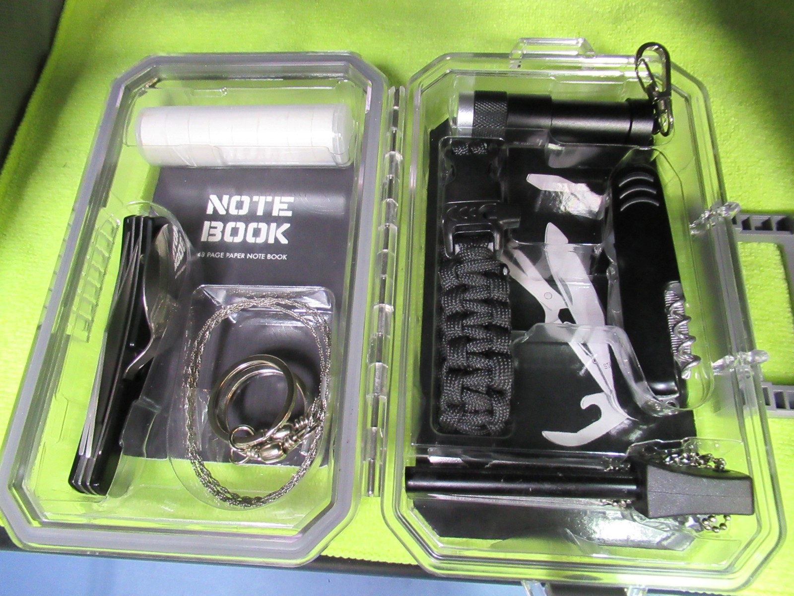 OZARK TRAIL 16 Piece Survival Kit for Car Camping Hiking Emergency New