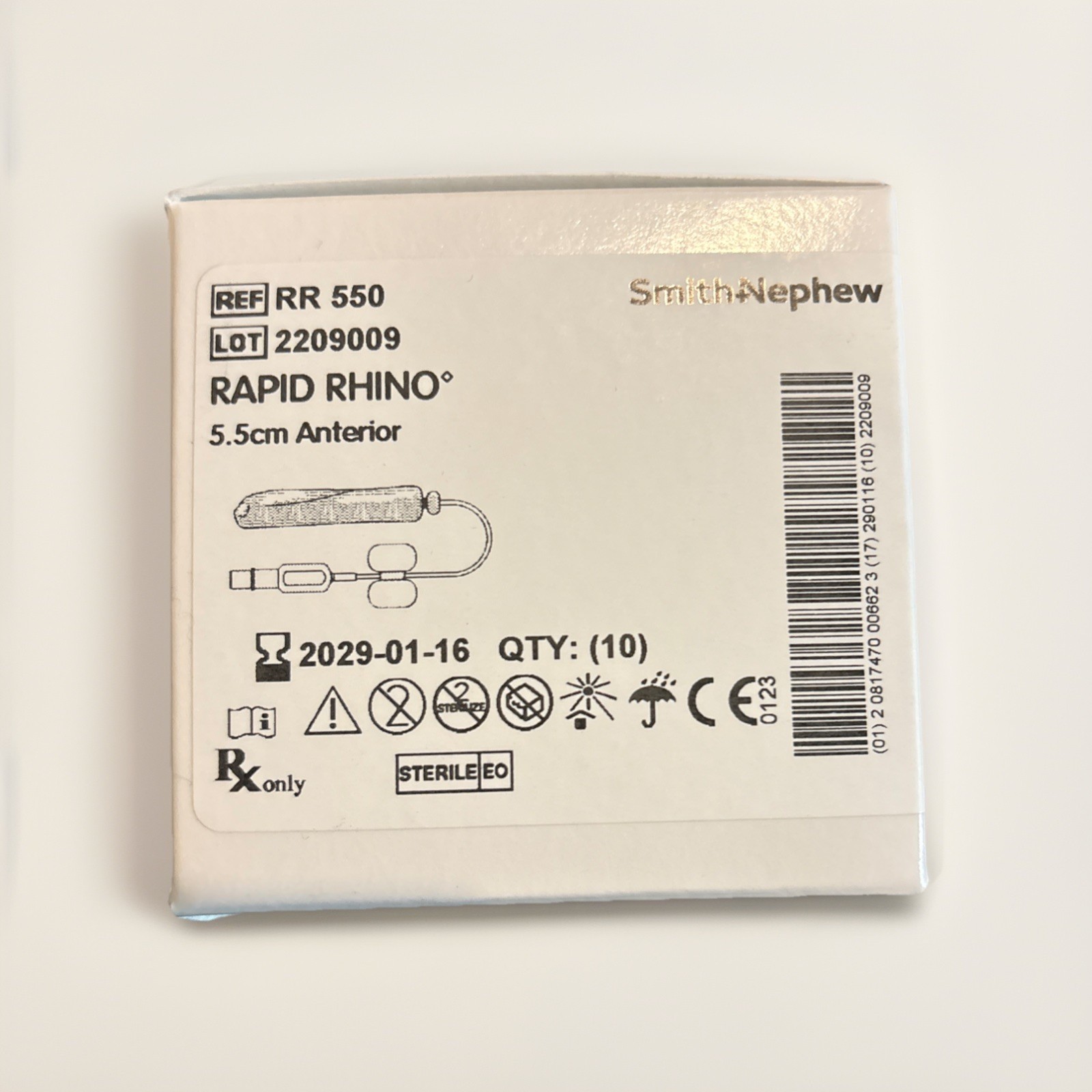 10ct Box Rapid Rhino RR550 Anterior 5.5cm Individually Packaged Exp1/2029!Sealed