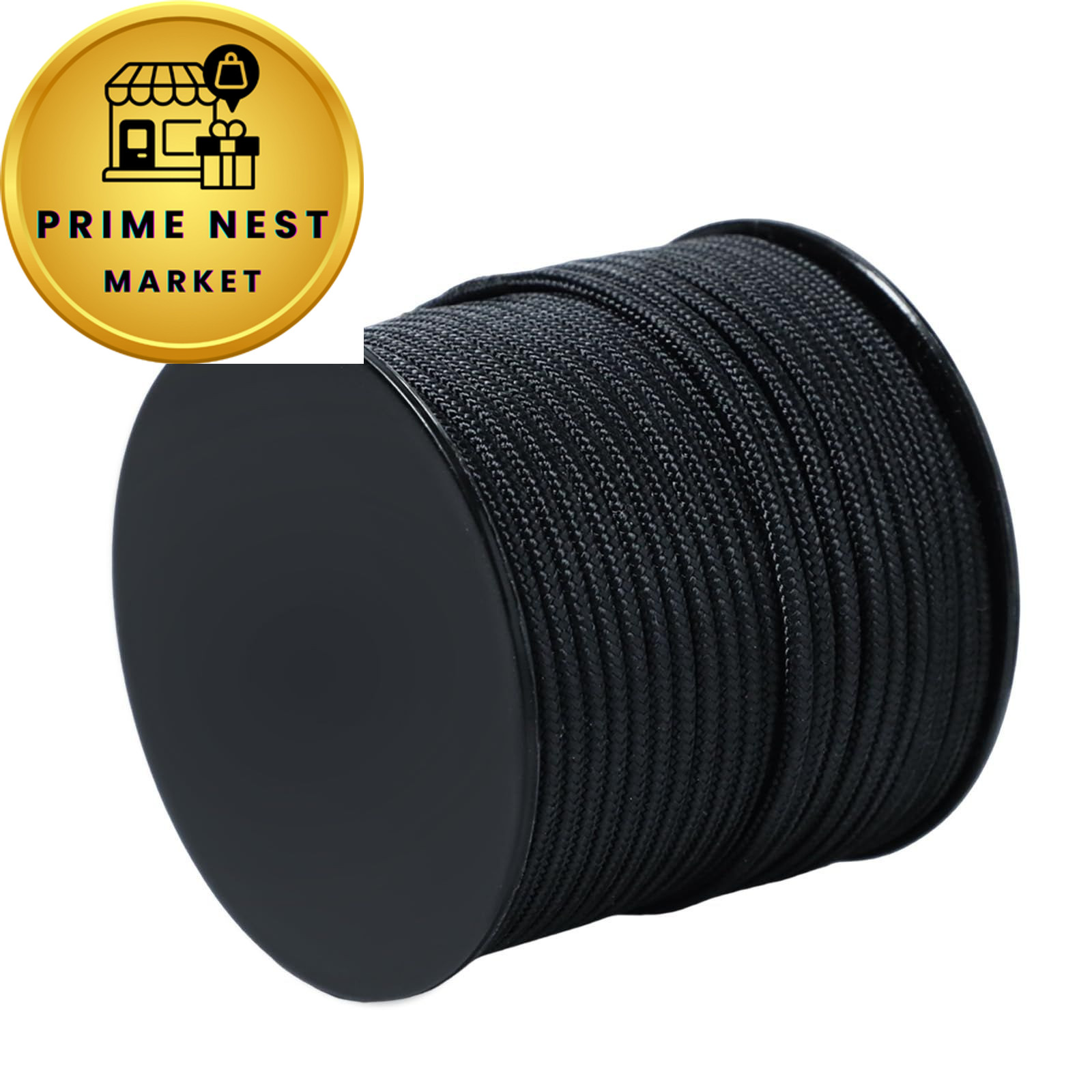 Paracord Cord 240lb – Lightweight Nylon String Diameter 2mm Medium, Black