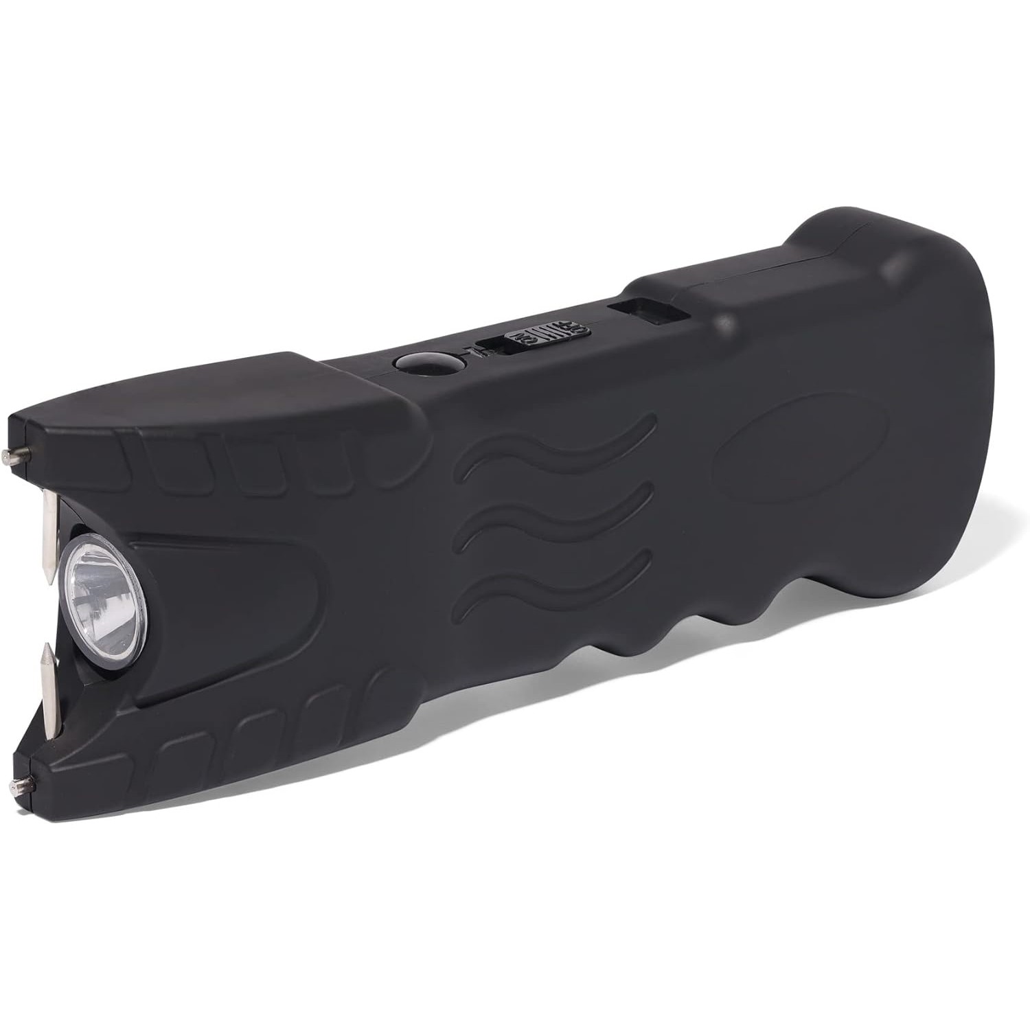 Black Rechargeable Tactical Flashlight Portable Outdoor Emergency Device