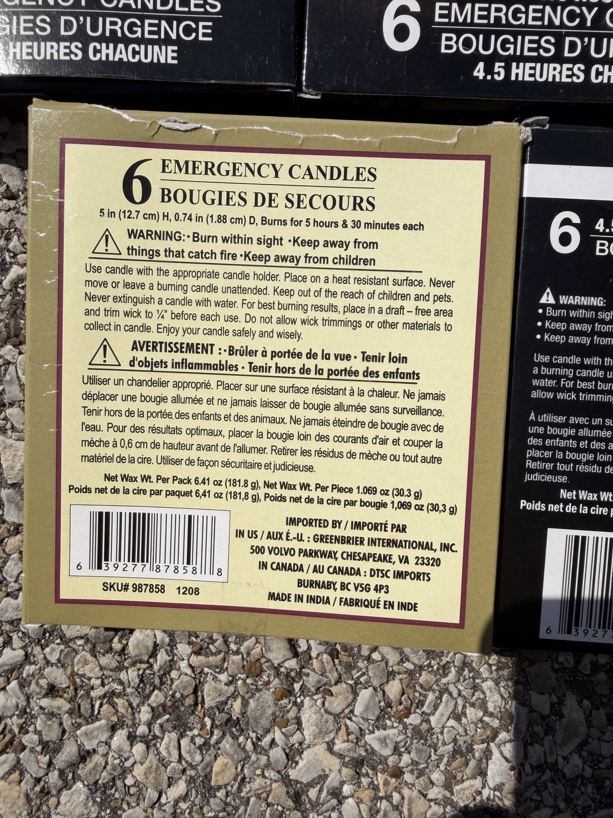 48 Emergency Candles Long Burn Power Outages, Camping, Survival, Prayer Candles