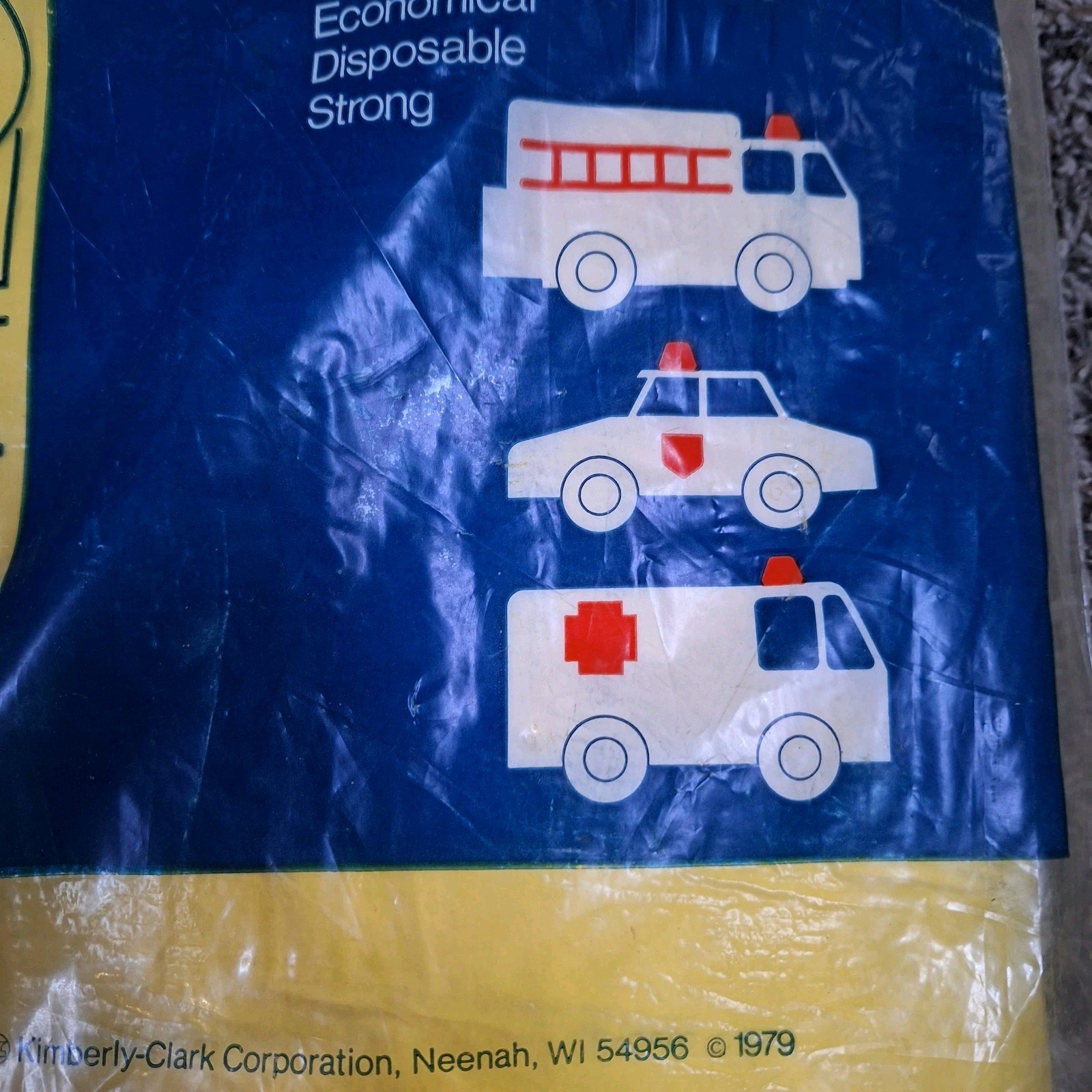 1970s Emergency Blanket Vintage 60″ X 90″ Camping Cold Weather Yellow Disposable