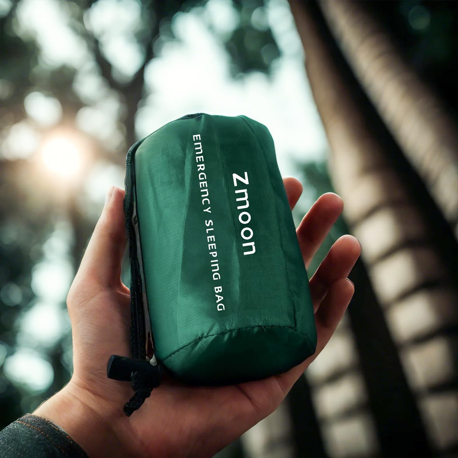 Zmoon Emergency Sleeping Bag Survival Bag, Green Pack of 2, orange-2pcs