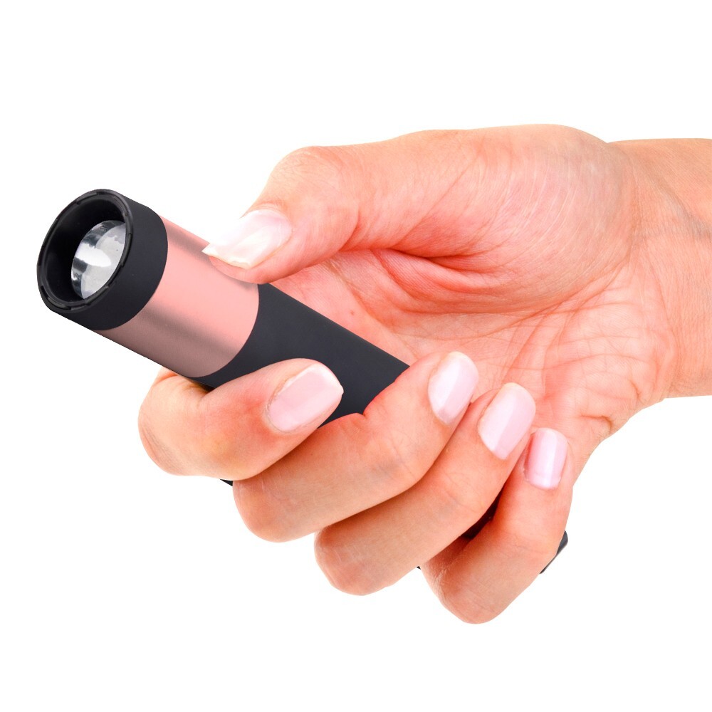 Stun Gun Ivy with Flashlight | 110 Lumen Rubberized Grip