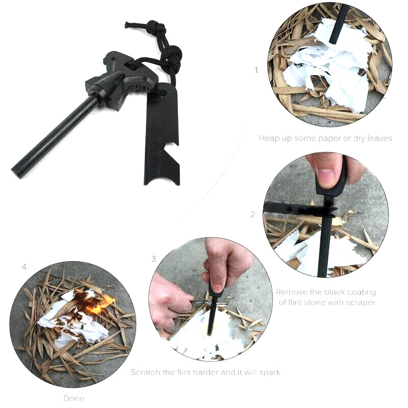 10 in 1 Survival Kit Tools Tactical Camping Emergency Outdoor Military EDC Gear