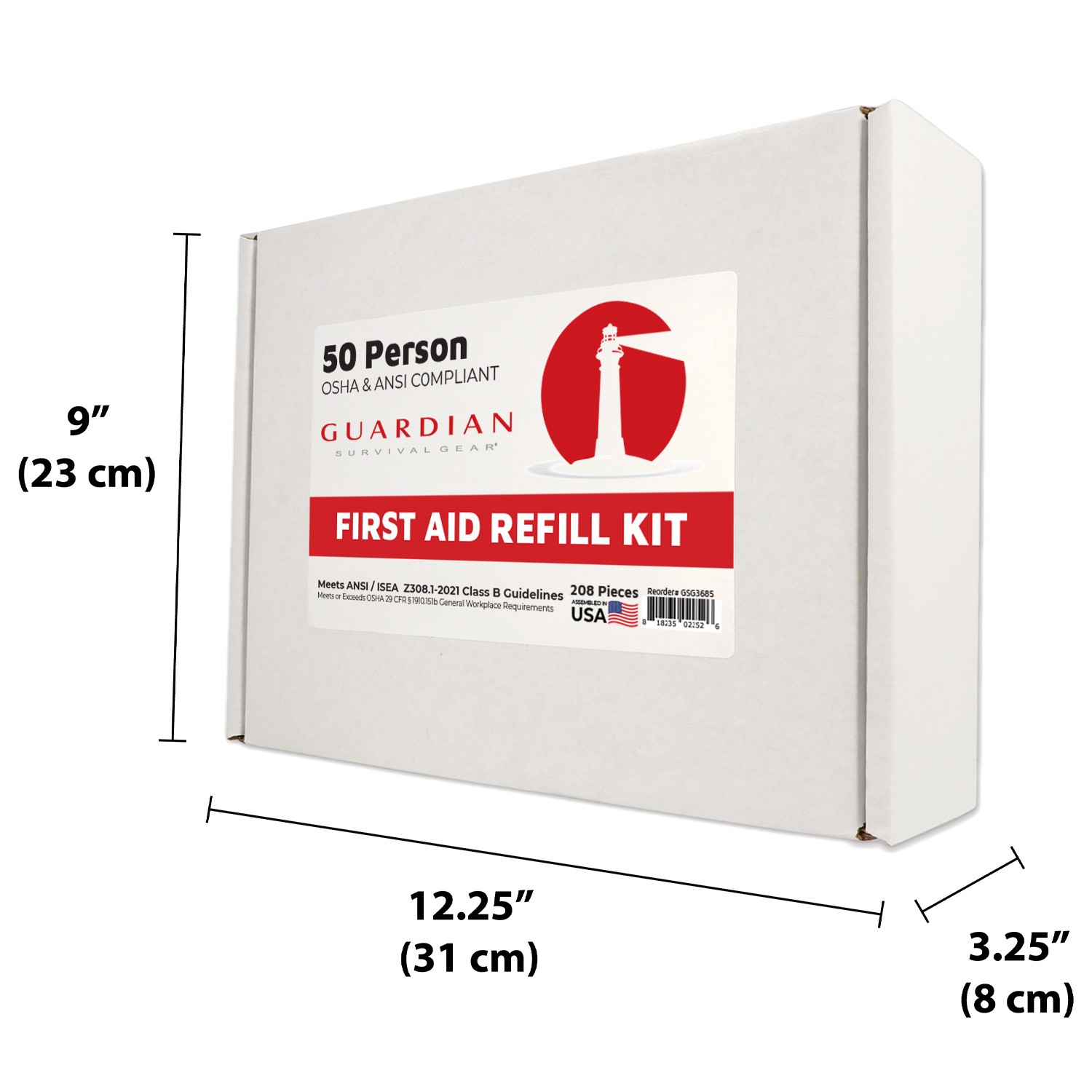Guardian 25-50 Person First Aid Kit – Refill