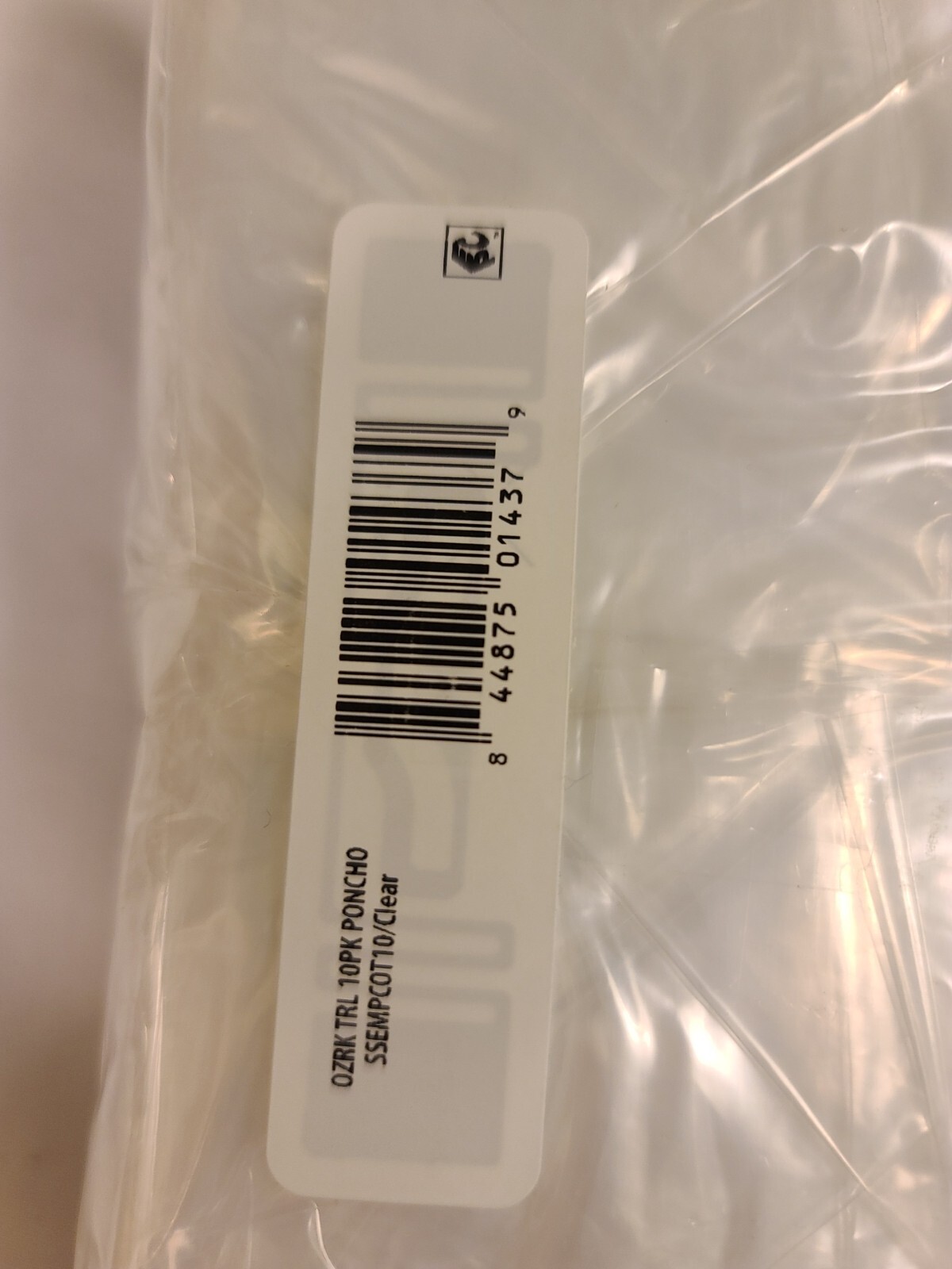 NEW IN SEALED PKG OZARK TRAIL 10-Pack Clear Emergency Ponchos