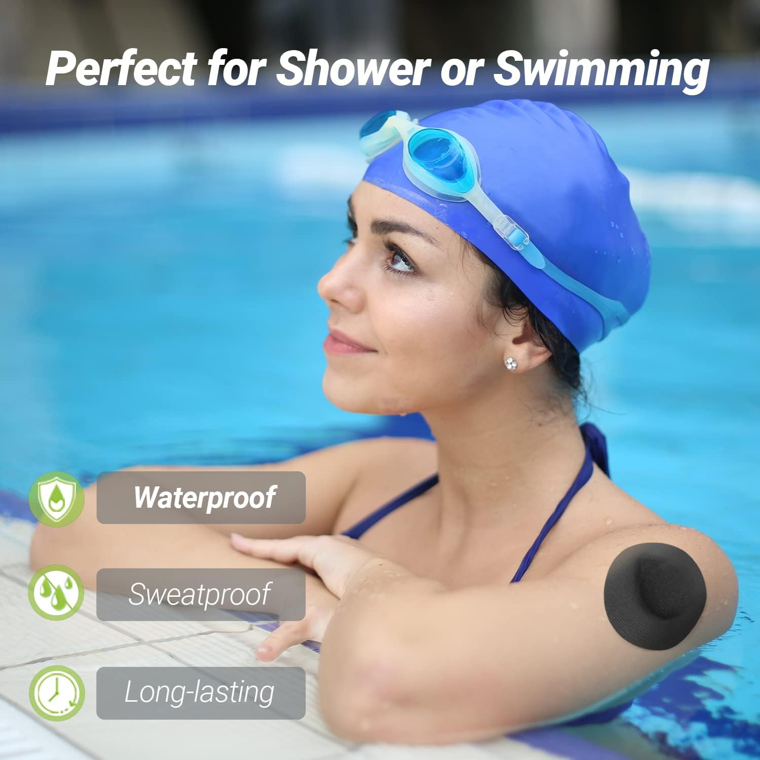 25 Pack Libre 2 Sensor Covers, Freestyle Libre 2 & Lingo CGM Waterproof Patches