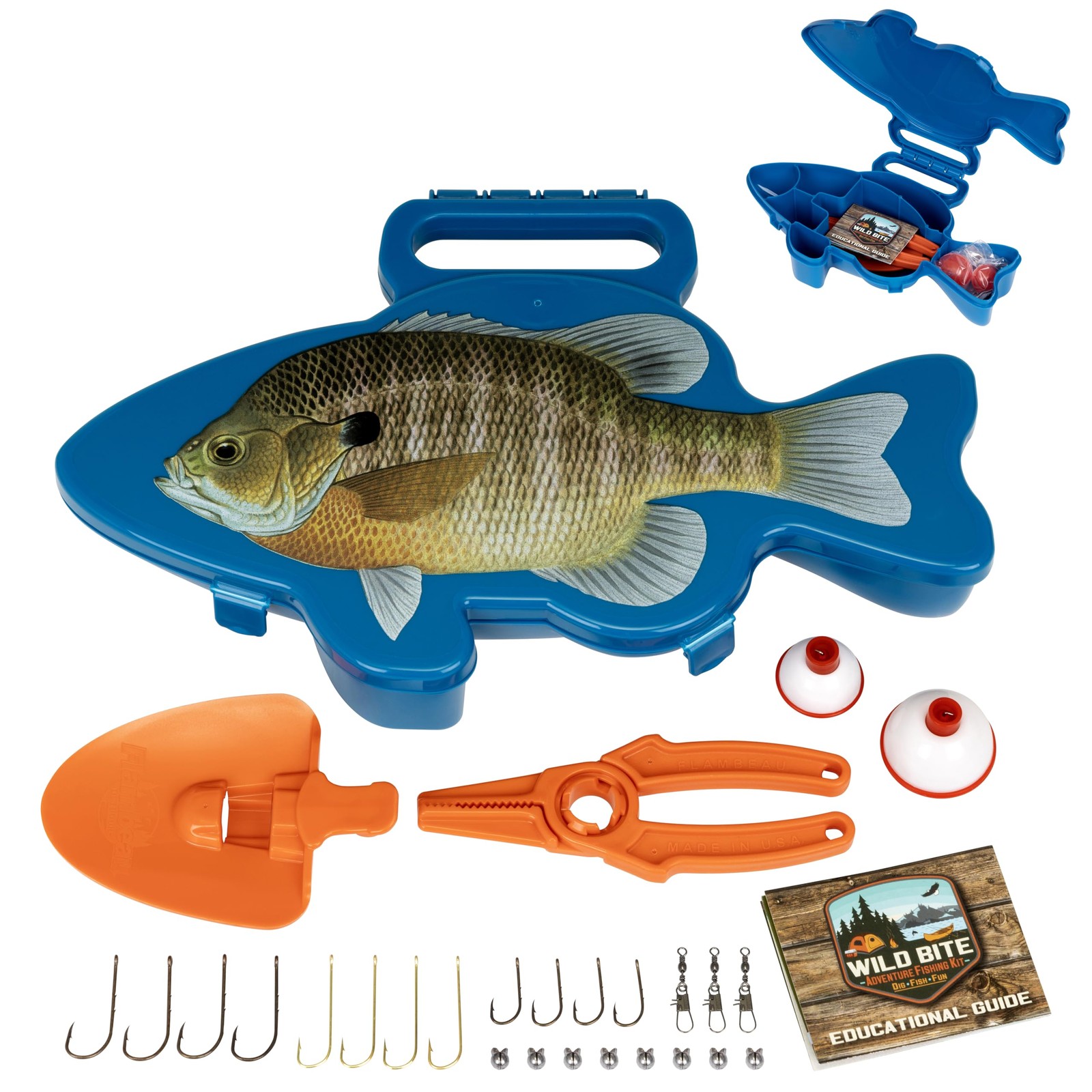 Flambeau Outdoors Wild Bite Fishing Tackle Box Kit | One Size, Blue