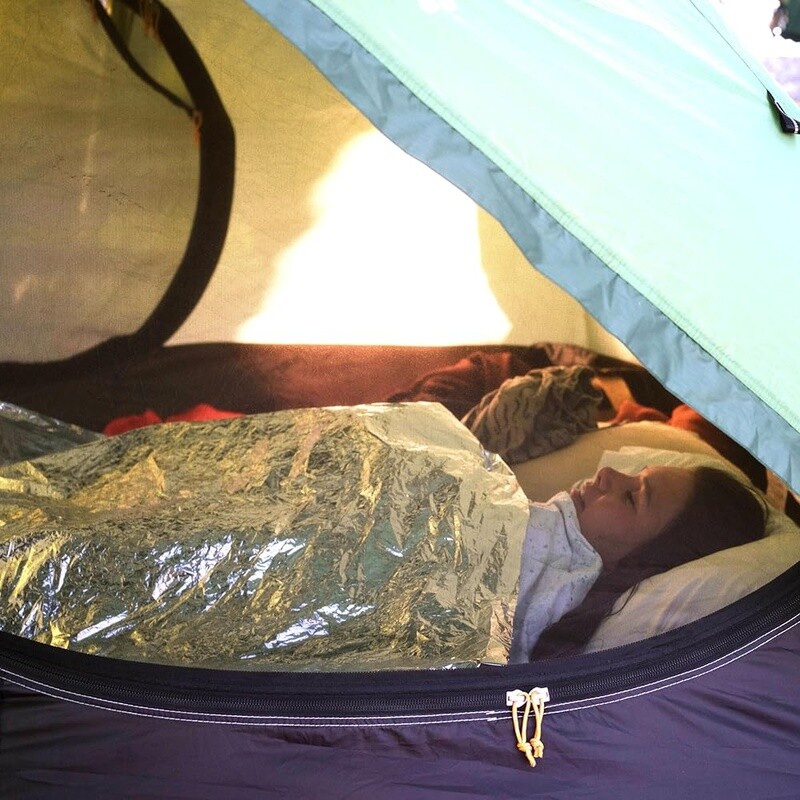 Emergency Blanket Survival Outdoor Gear Durable Polyester Adjustable Compact New
