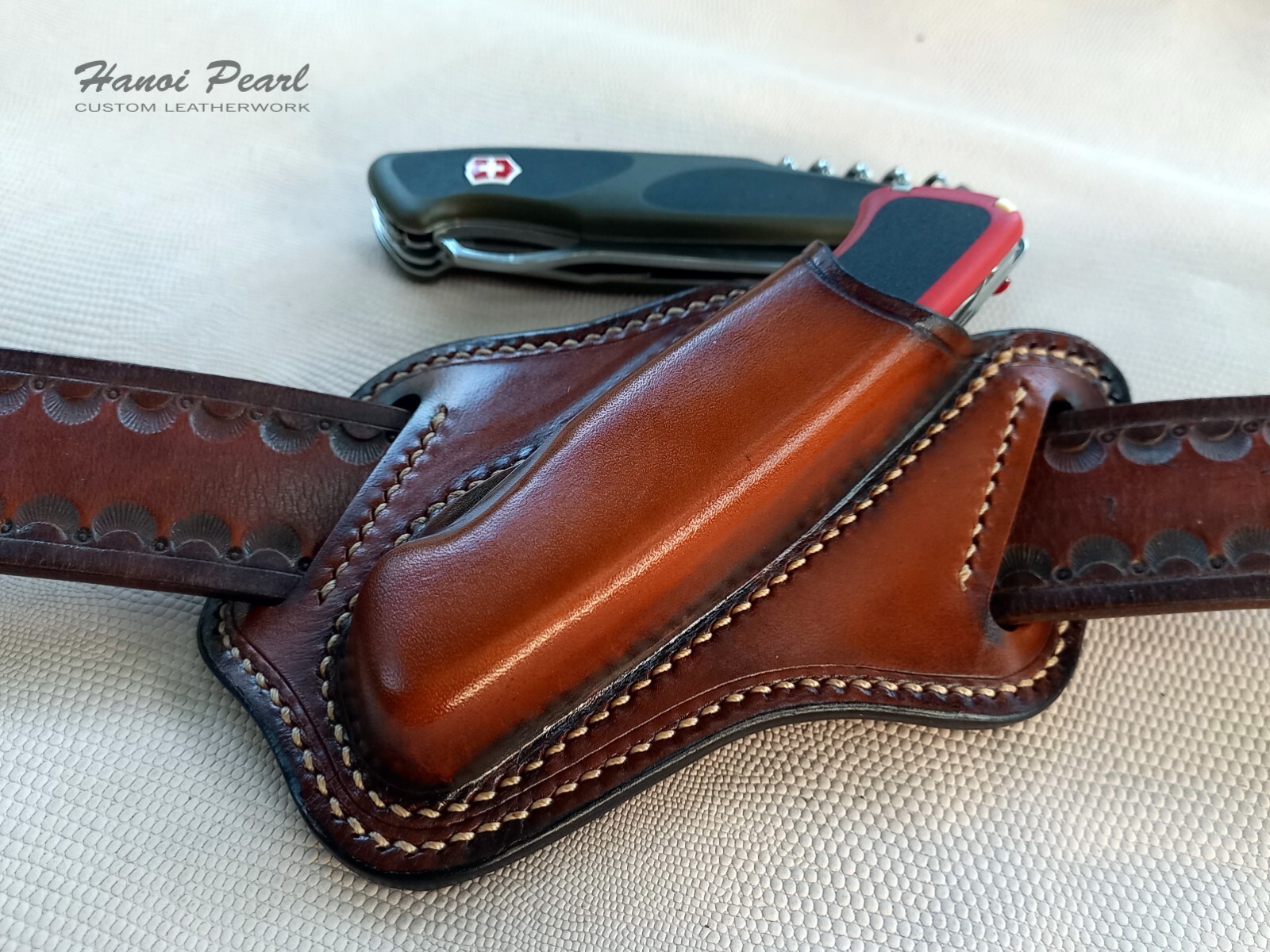 Custom Leather Sheath for Victorinox / Wenger RangerGrip 78, 79, 178, 179
