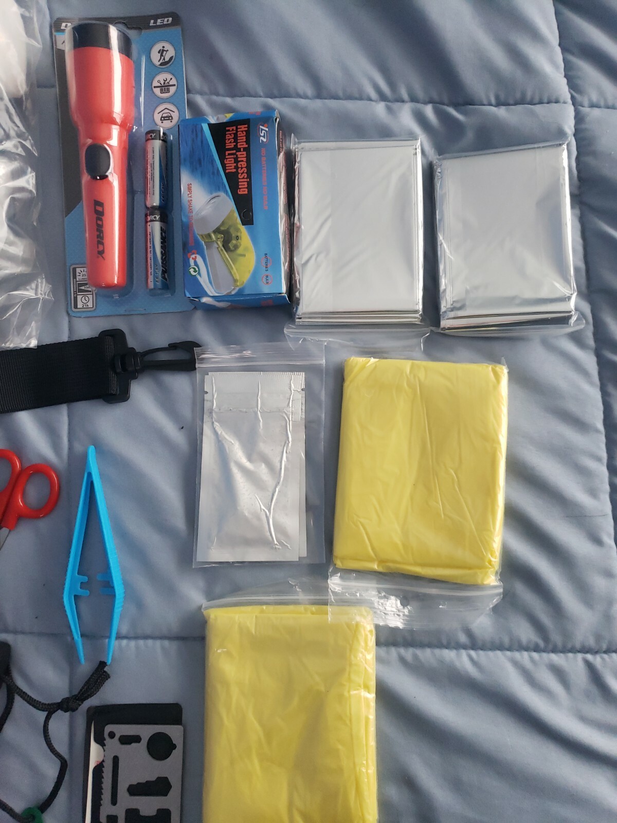 Disaster Emergency Survival Kit Bug Out Bag Camping Hurricane 2 person 130 piece