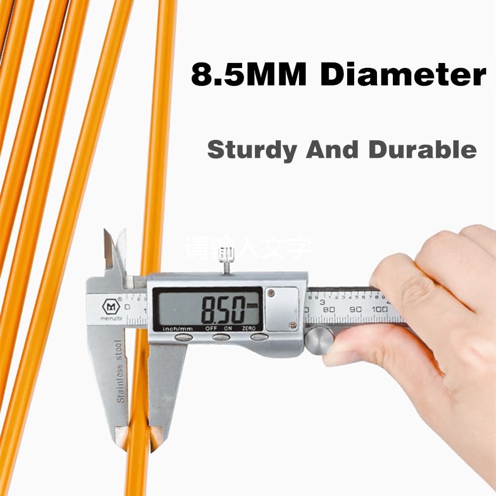 KangTeer Aluminum Tent Poles Replacement,2 Pack 11.8 ft 7001 Alloy Bar Gold