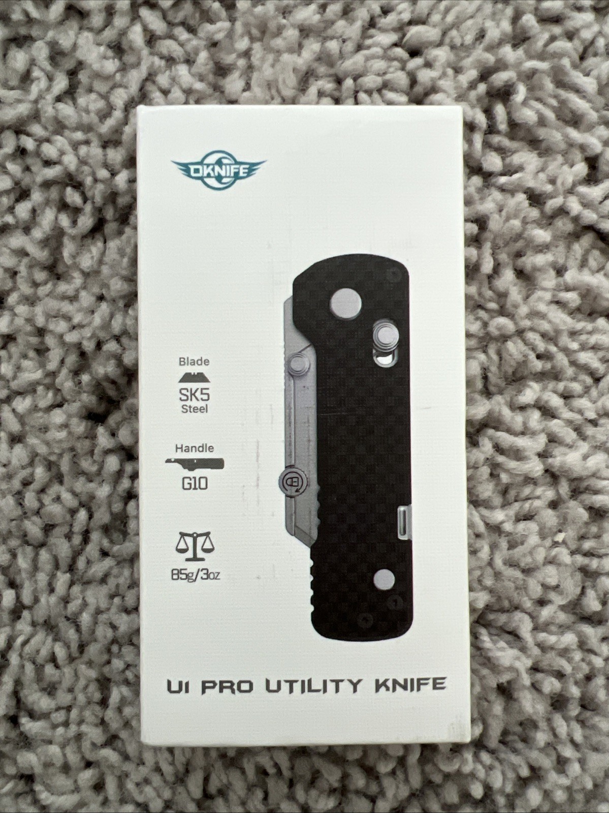Olight U1 Pro Utility Knife with Folding Screwdriver – Carbon Black Fiber