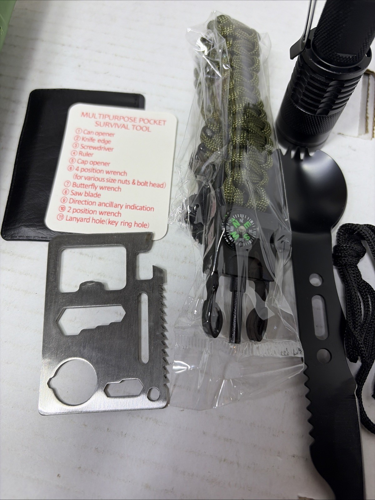 12-In-1 Survival Kit ERE-24014, Outdoors, Scouting, Hunting, Fishing, NEW