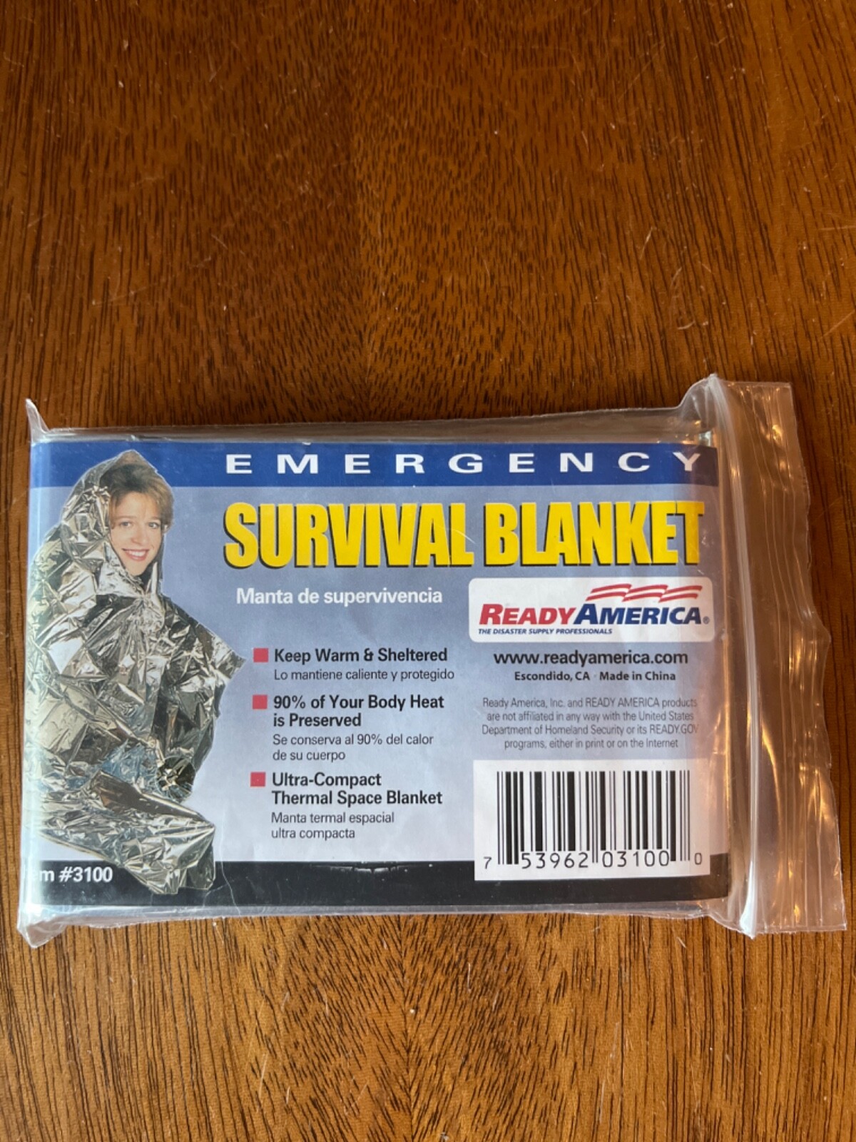Ready America 3100 Outdoors Emergency Survival Thermal Blanket (boxQ)