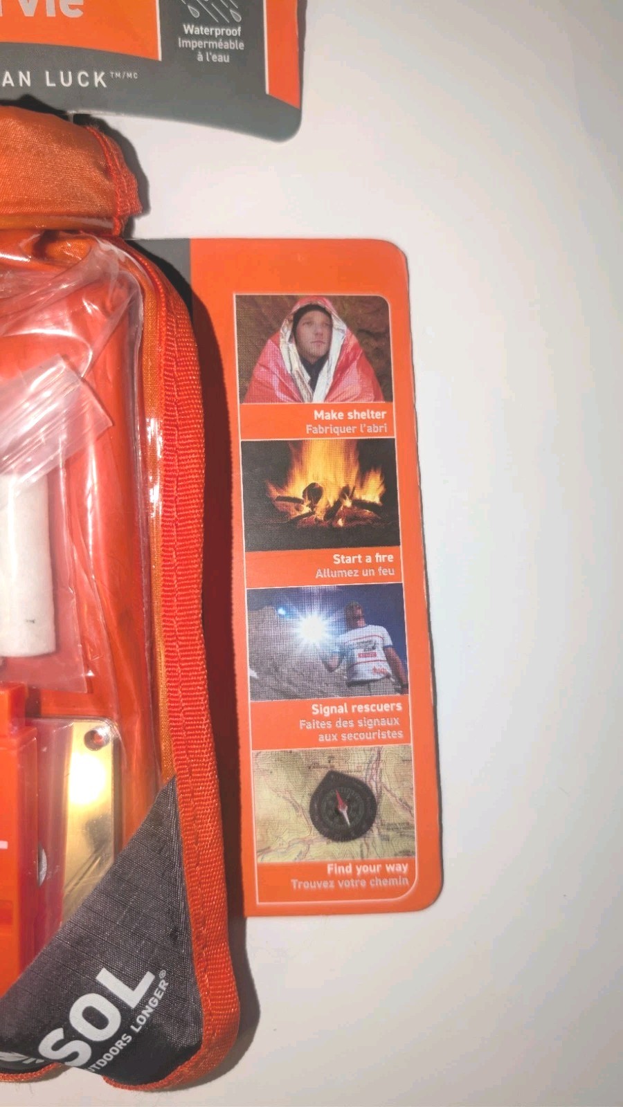 SOL Scout Survival Kit Waterproof Emergency Outdoor Hiking Camping Gear Set