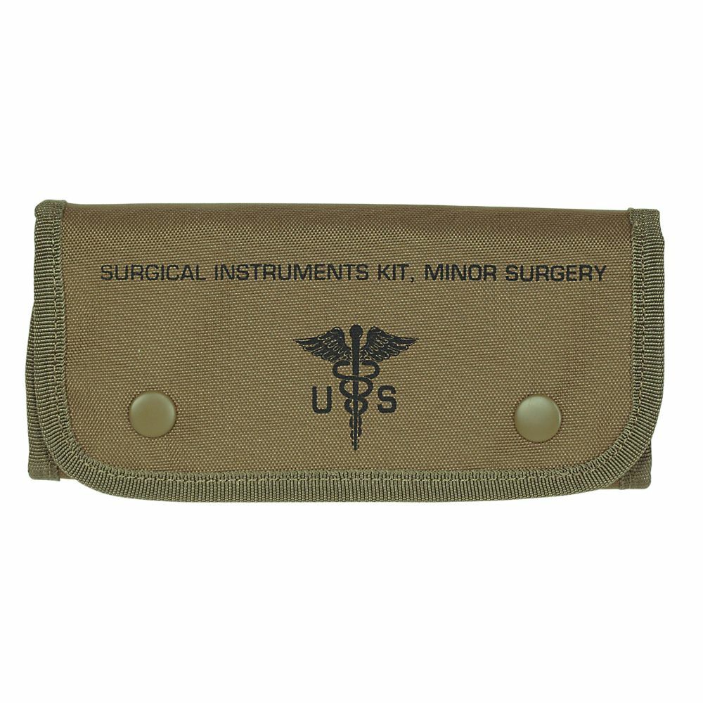 3)19 Pc Tactical Coyote First Aid Surgical Kit Military Molle Pouch Universal
