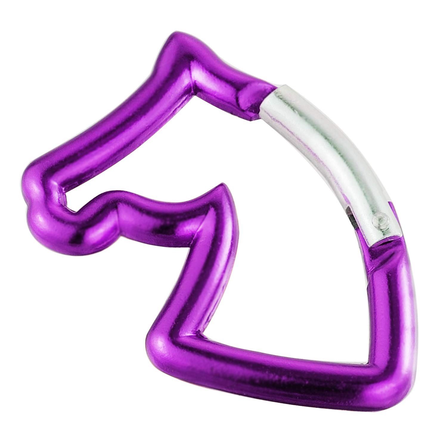 2″ Aluminum Car Keychain D-Ring Spring Loaded Gate Carabiners Hook Clip Snaph…
