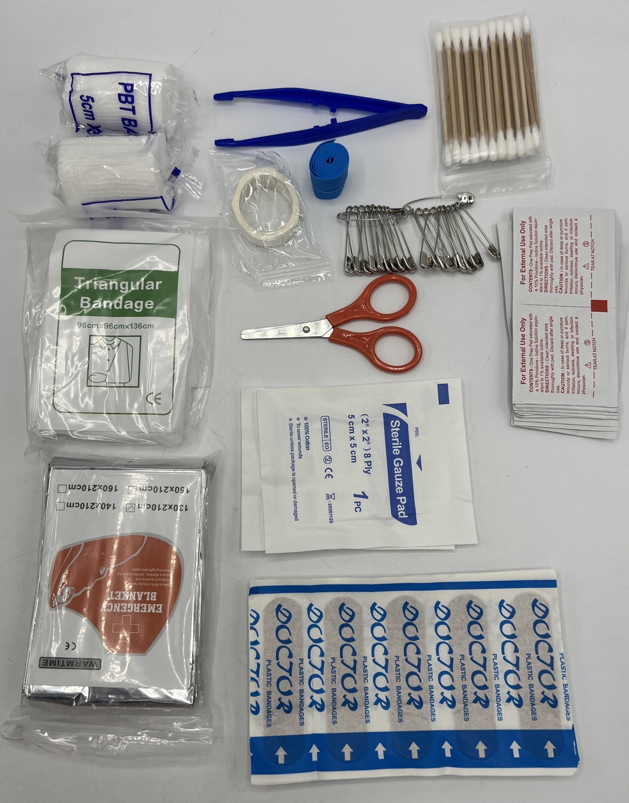 Emergency Survival Kit Bag First Aid Military Camping Trauma Blanket Shelter Cam