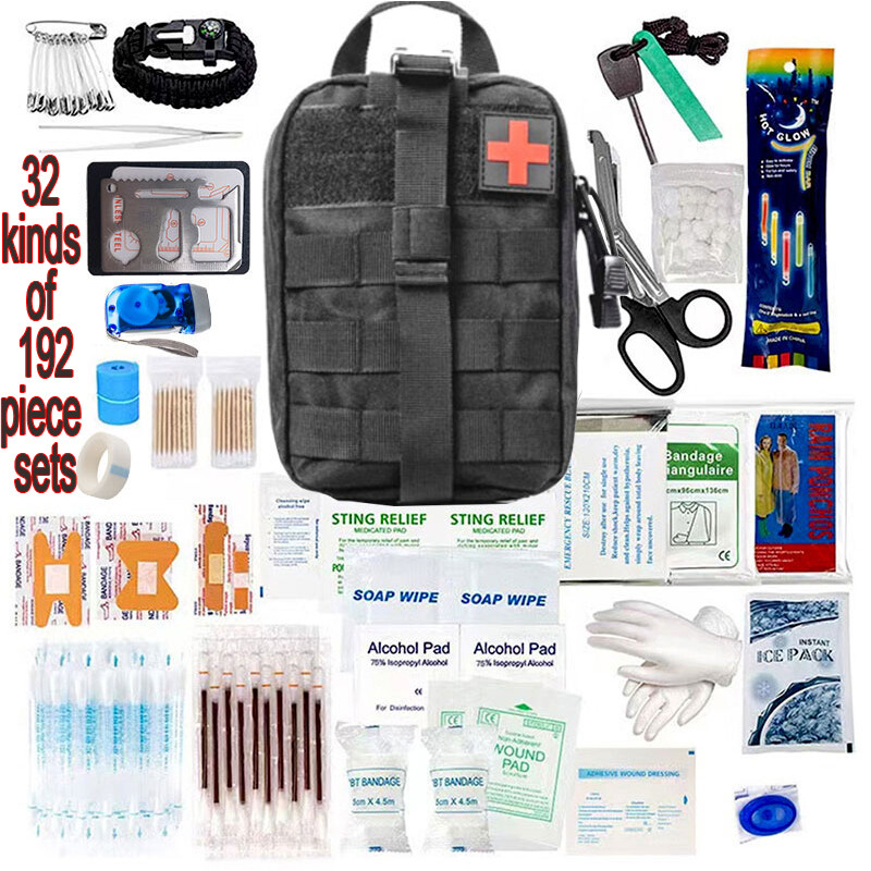 Outdoor bag Outdoor Emergency Kit Outdoor Kit Car First Aid Kit 192pcs/bag