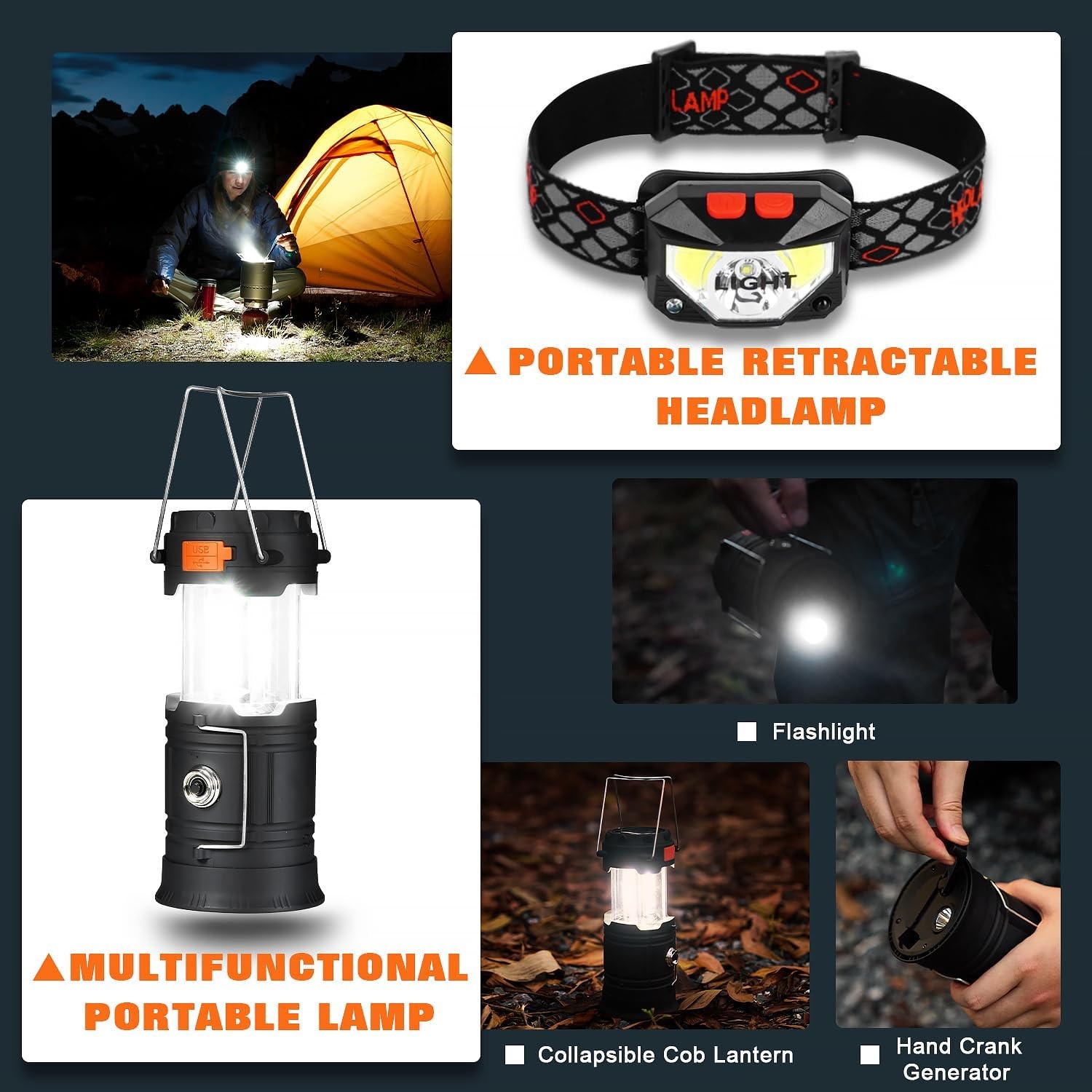 Professional Survival Gear Set—First Aid Kit and Large Camping Backpack,