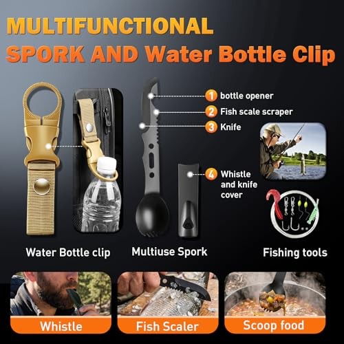 Survival Gear Kit for Men: 27-in-1 Complete Tools & Camping Accessories for