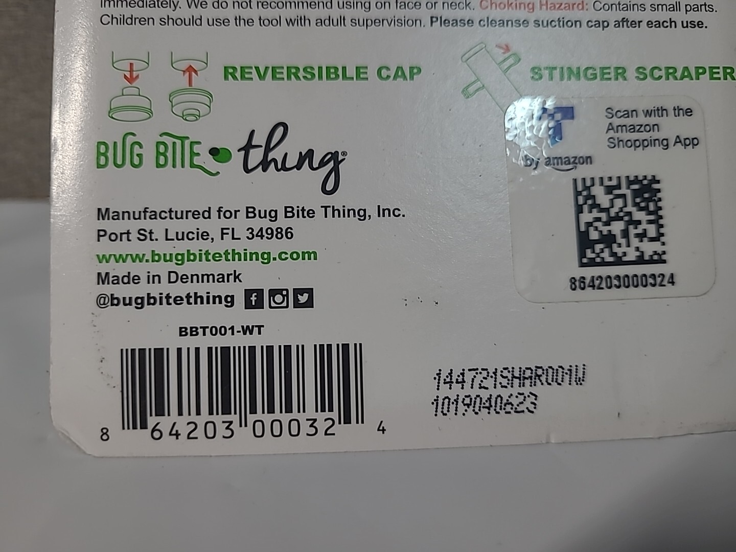 Bug Bite Thing Suction Tool Poison Remover Insect Bite and Sting White Sealed