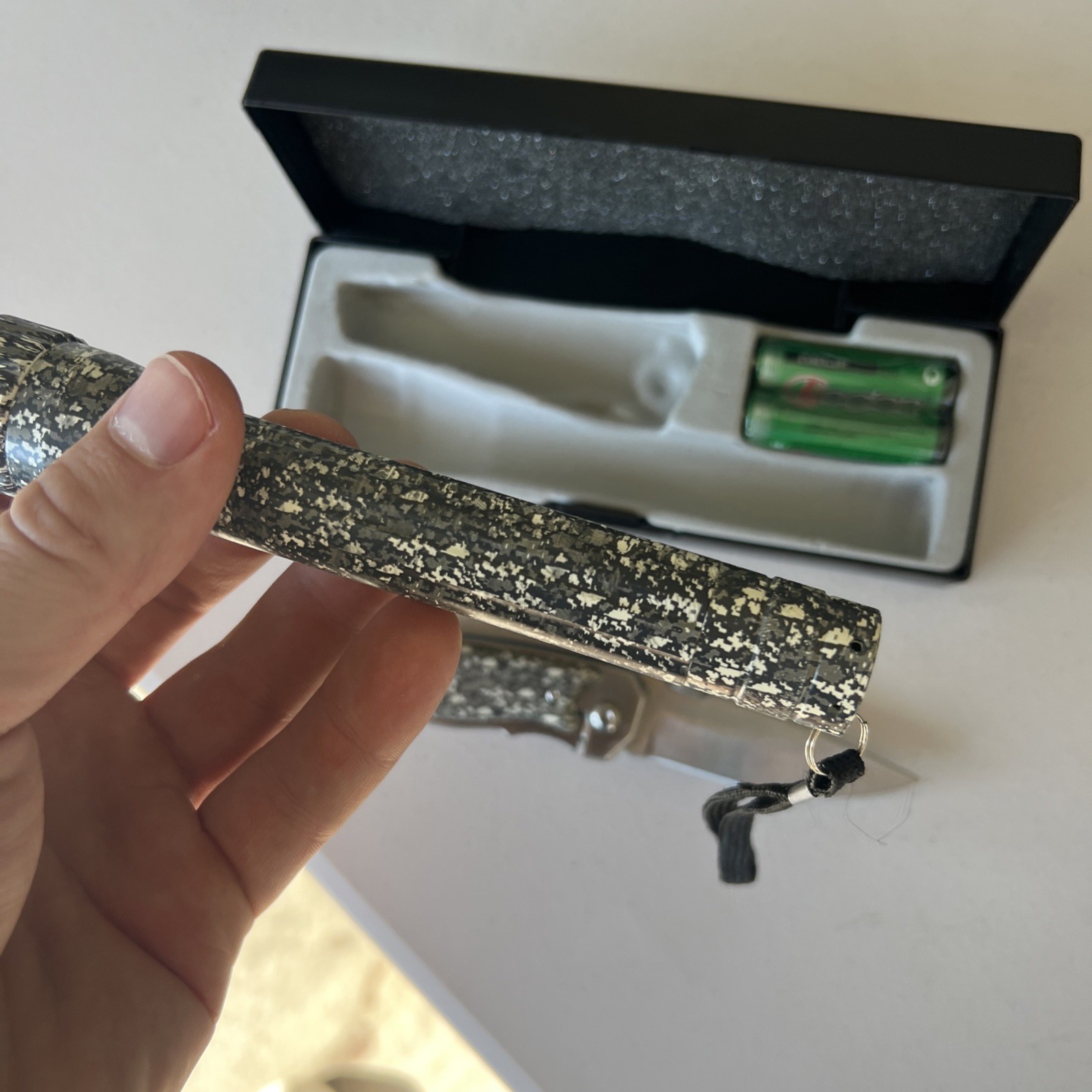 NRA National Rifle Association Survival Combo Set Flashlight & Knife NEW Camo FS